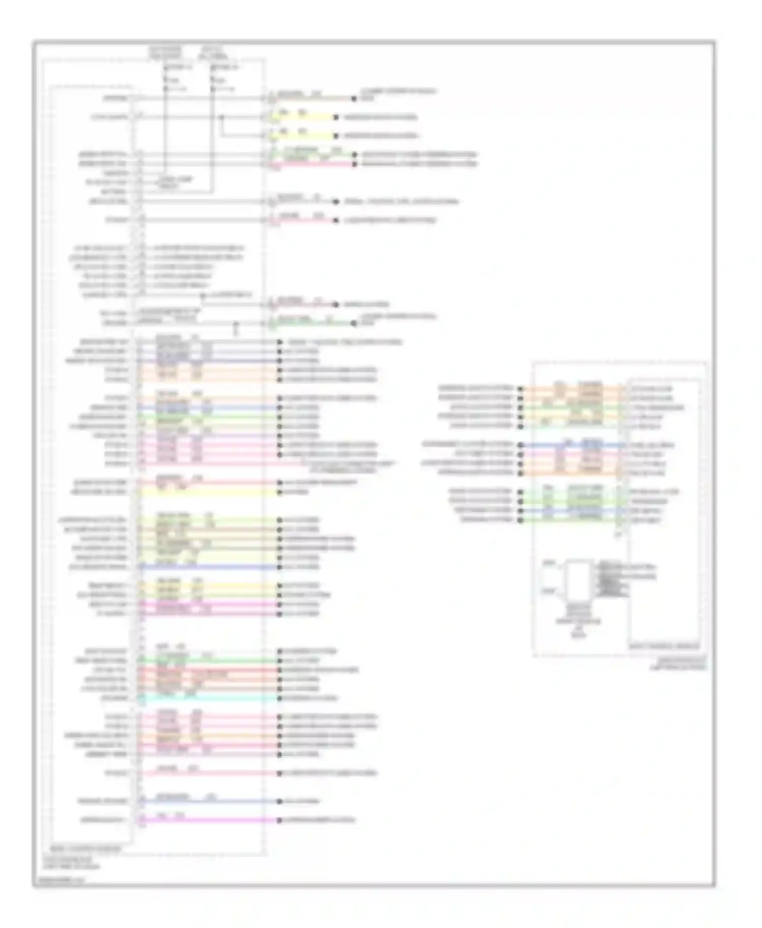 Wiring diagram yel/org for Chrysler LHS II (1998-2001) (1 of 3)
