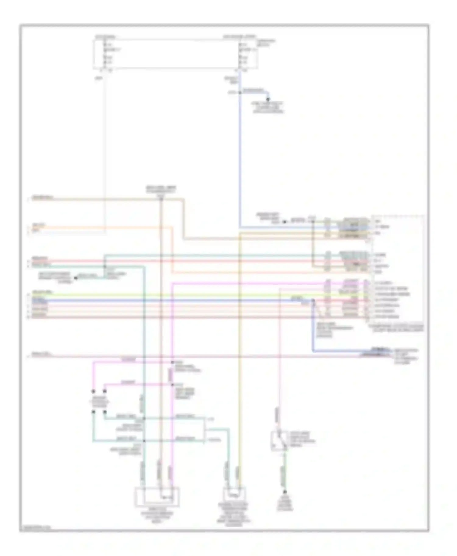 Wiring diagram yel/vio for Chrysler LHS II (1998-2001) (12 of 12)