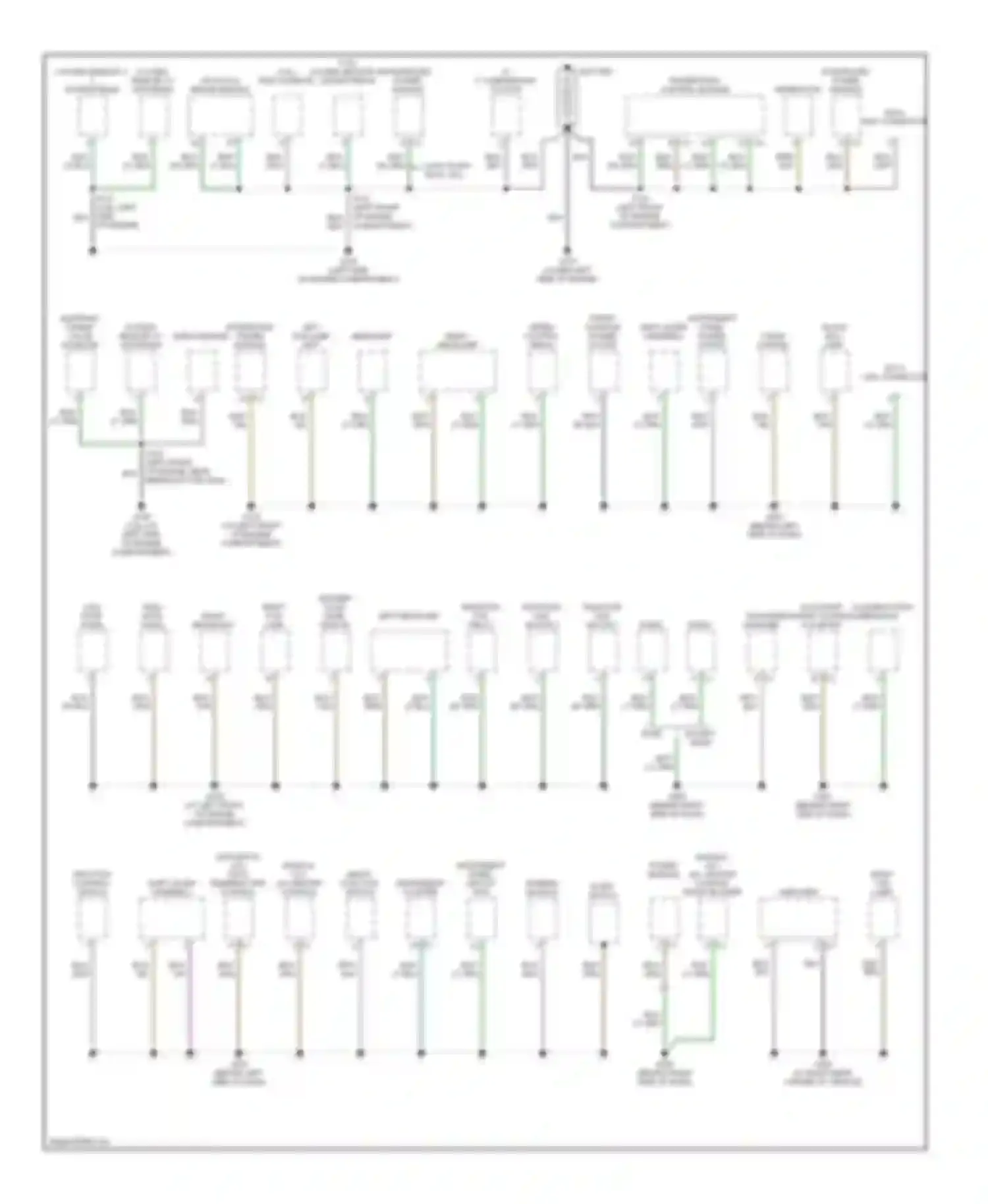 Pacifica Chrysler CS (2003-2008): Ground distribution circuit (1 of 2)