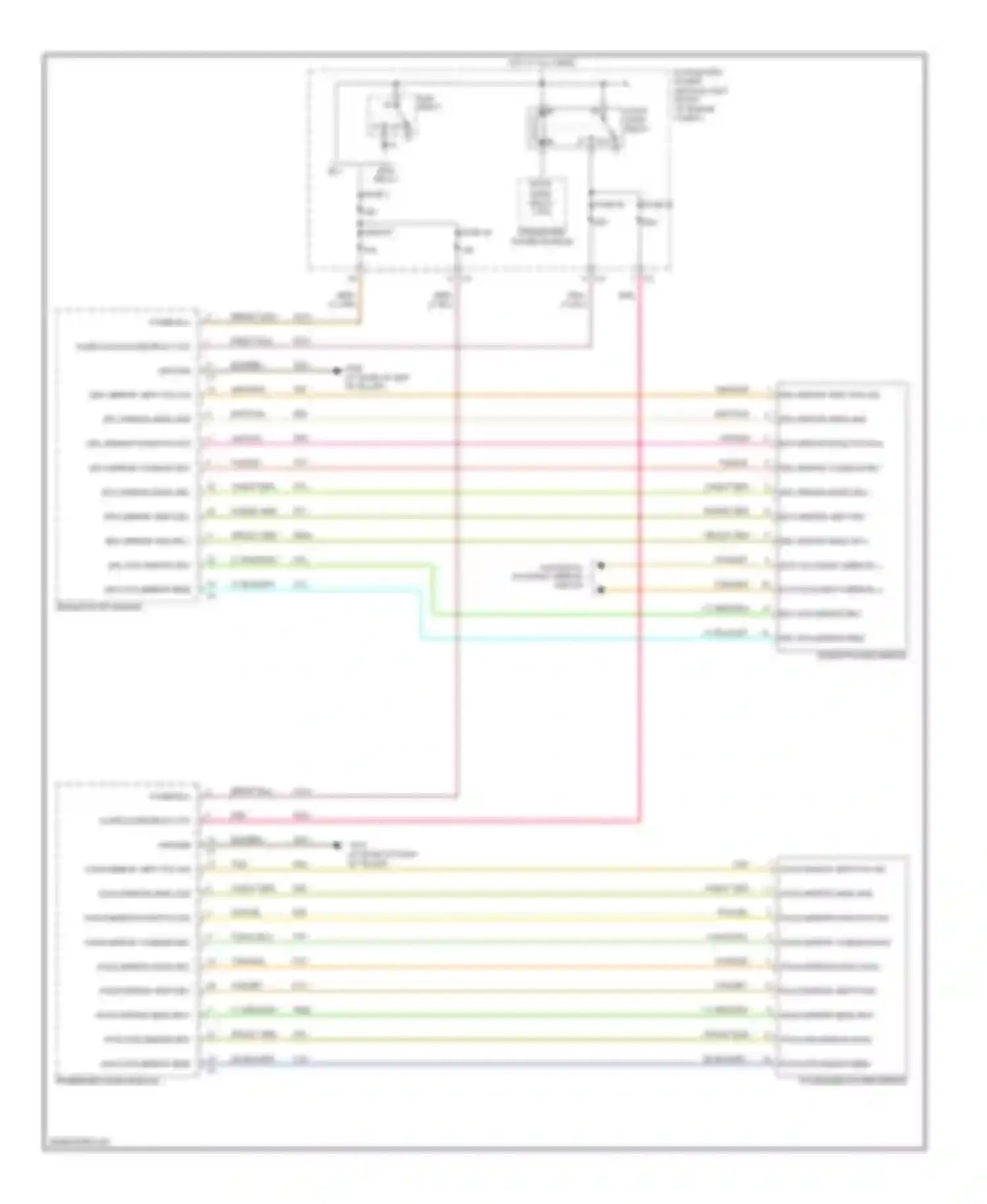 Pacifica Chrysler CS (2003-2008): Memory mirrors circuit