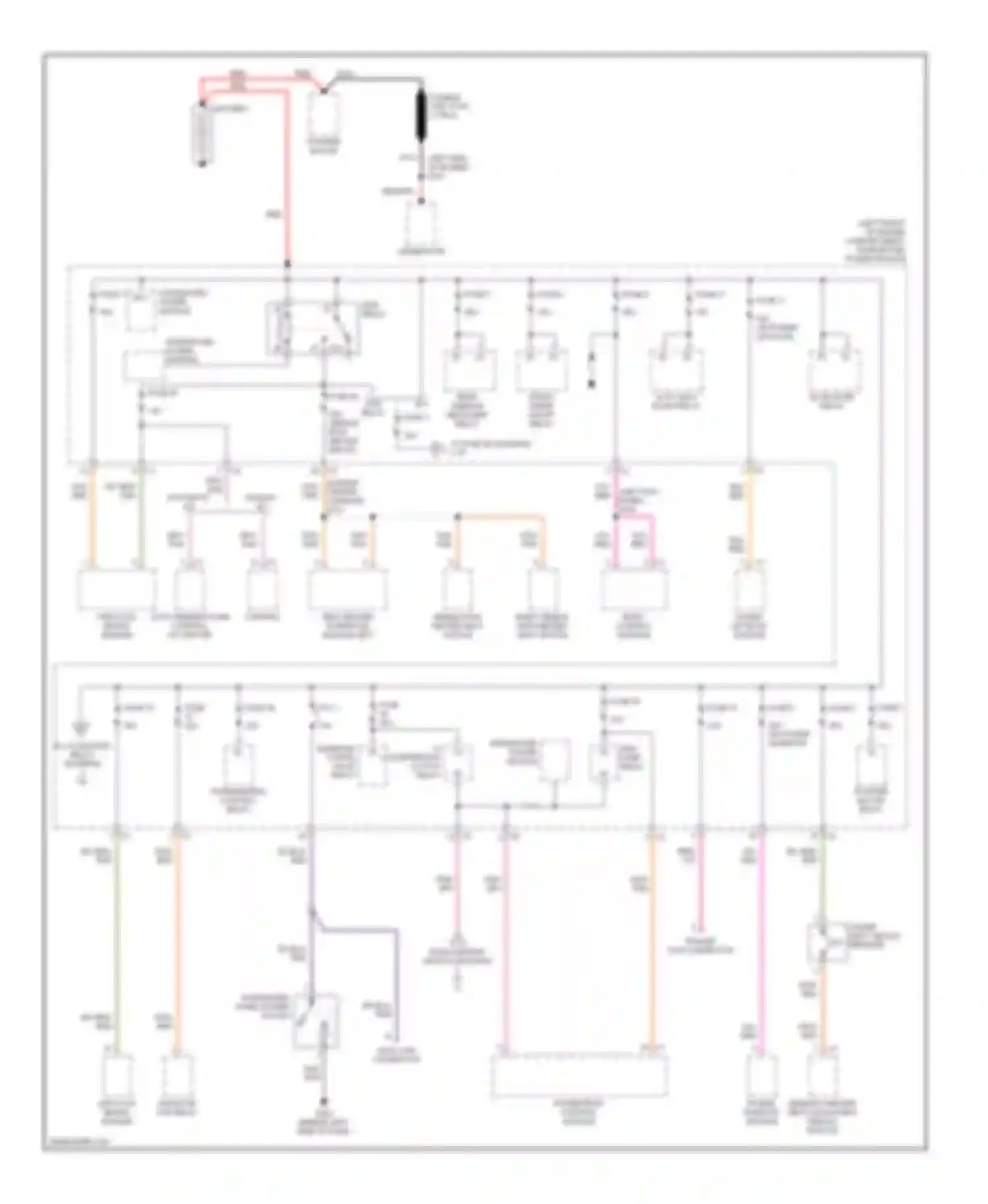 Pacifica Chrysler CS (2003-2008): Power distribution circuit (1 of 2)