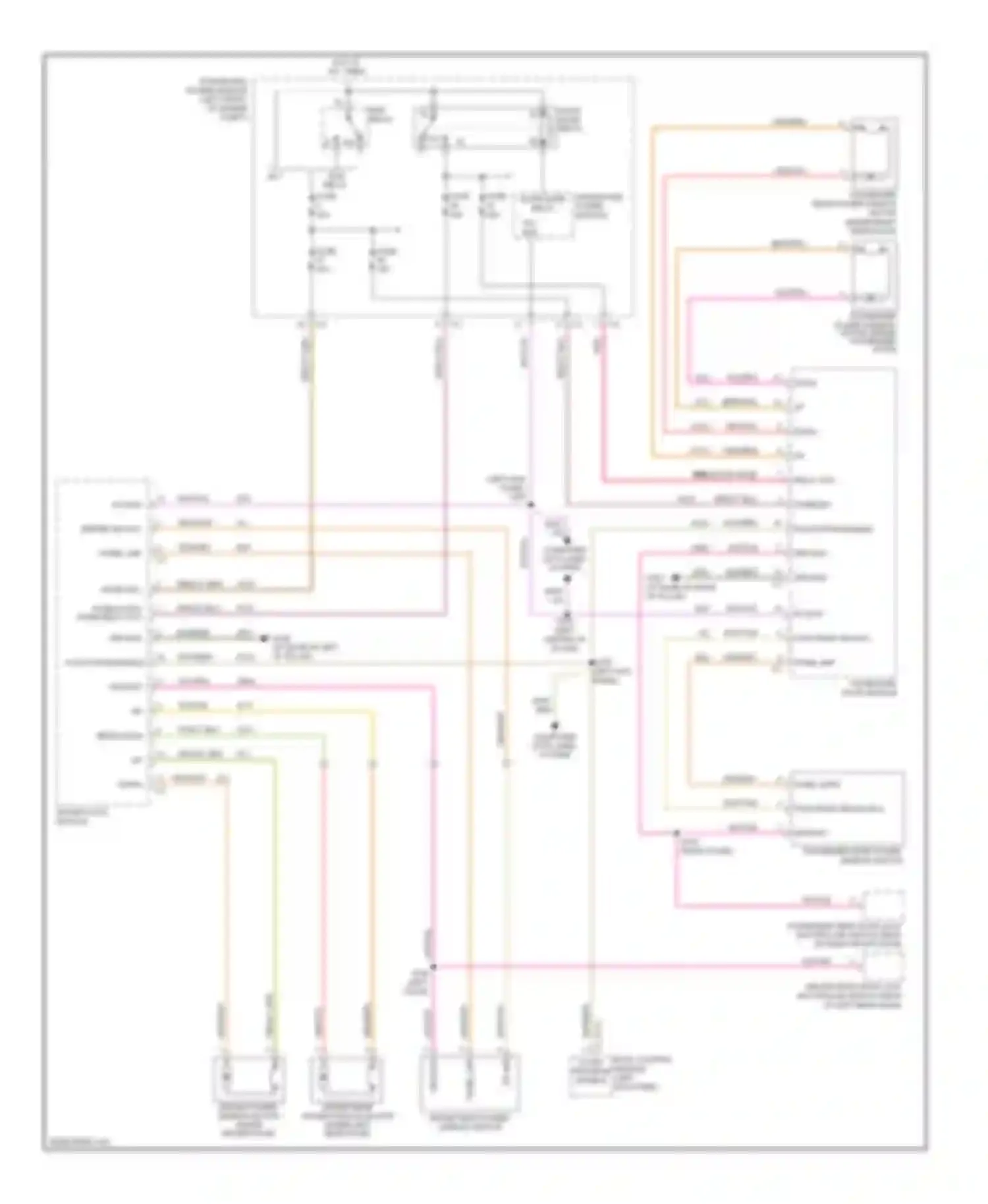 Pacifica Chrysler CS (2003-2008): Power windows circuit