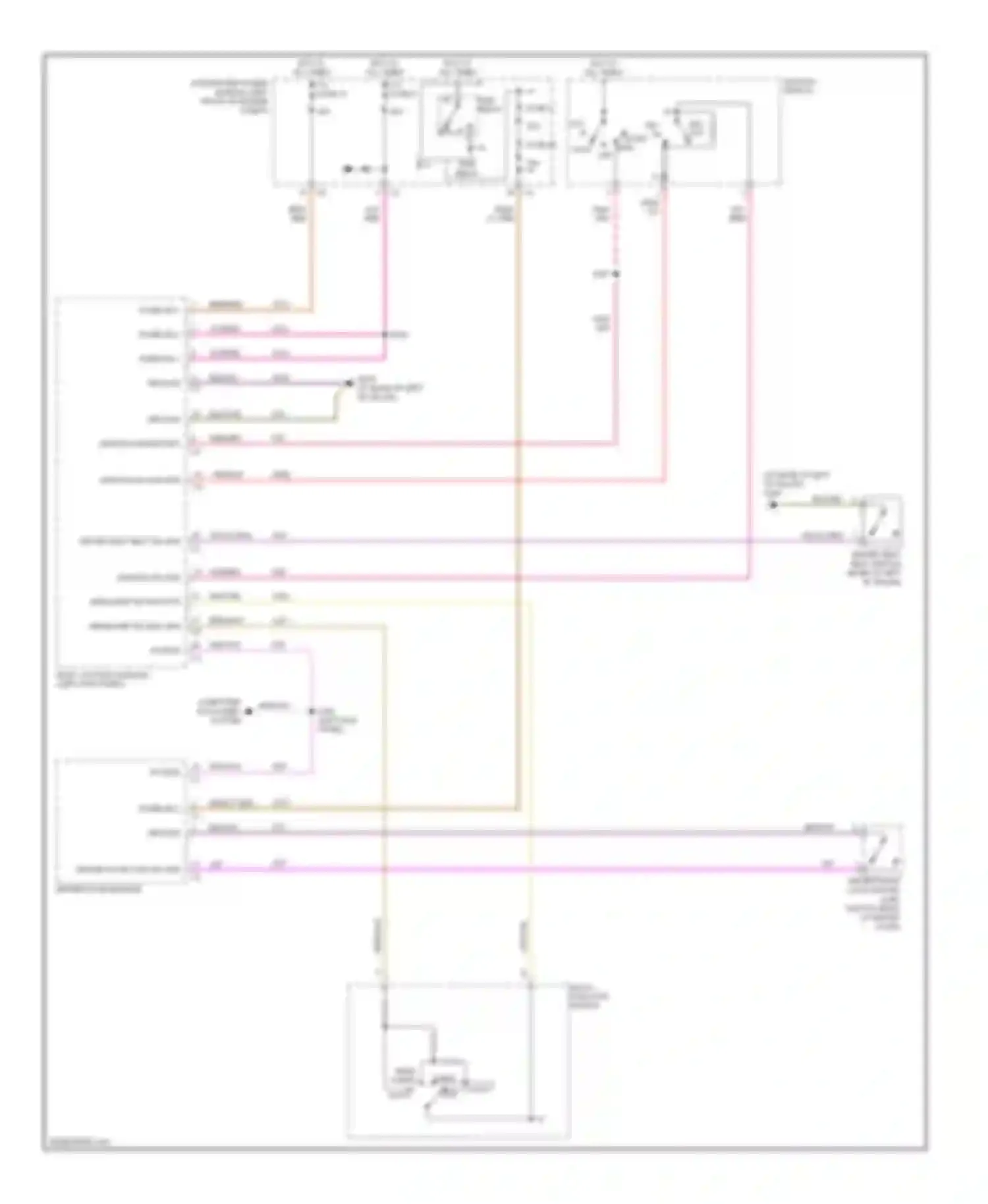 Pacifica Chrysler CS (2003-2008): Warning systems circuit