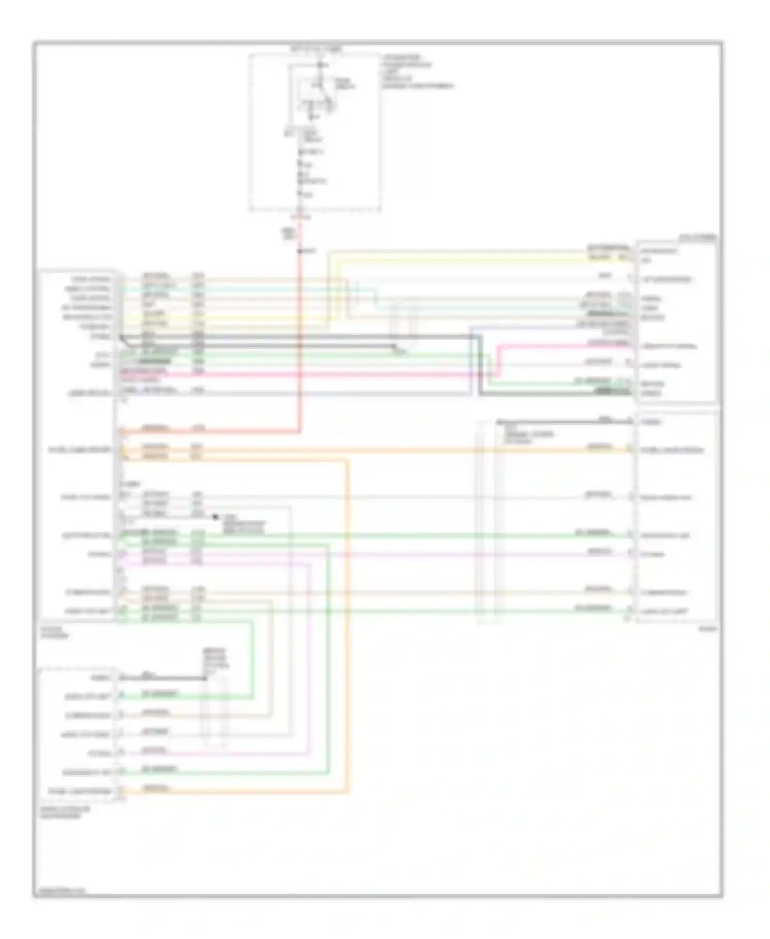 Wiring diagram 4 5 6 7 8 9 audio signal video control video signal video return for Chrysler Pacifica CS (2003-2008) (1 of 1)