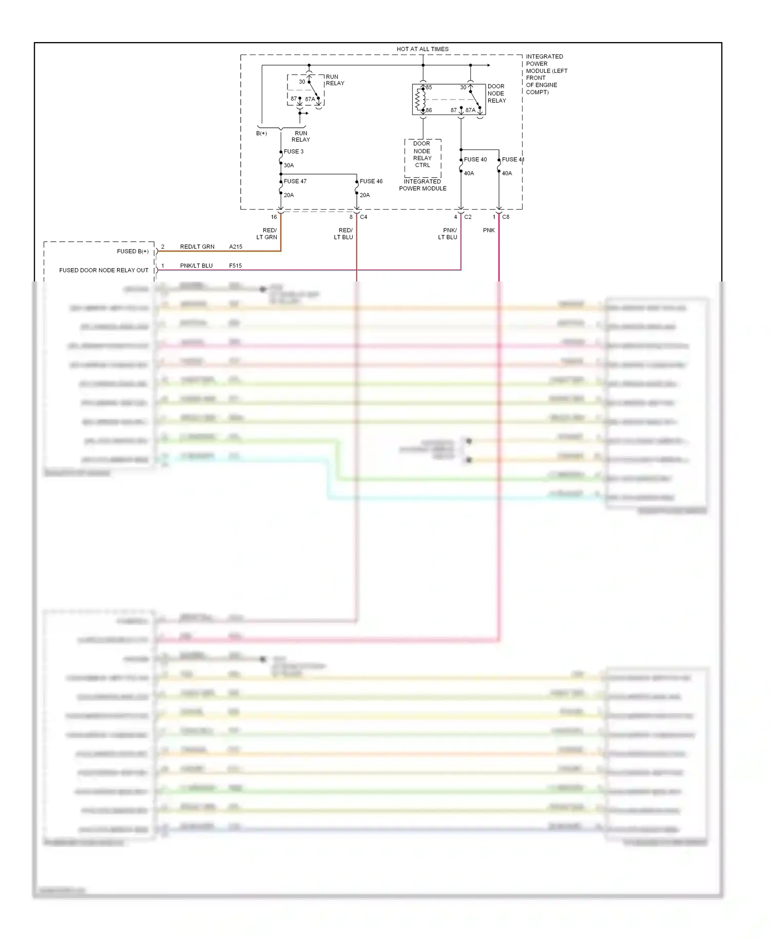 Chrysler Pacifica CS (2003-2008) b(+) wiring diagram  (6 of 9)