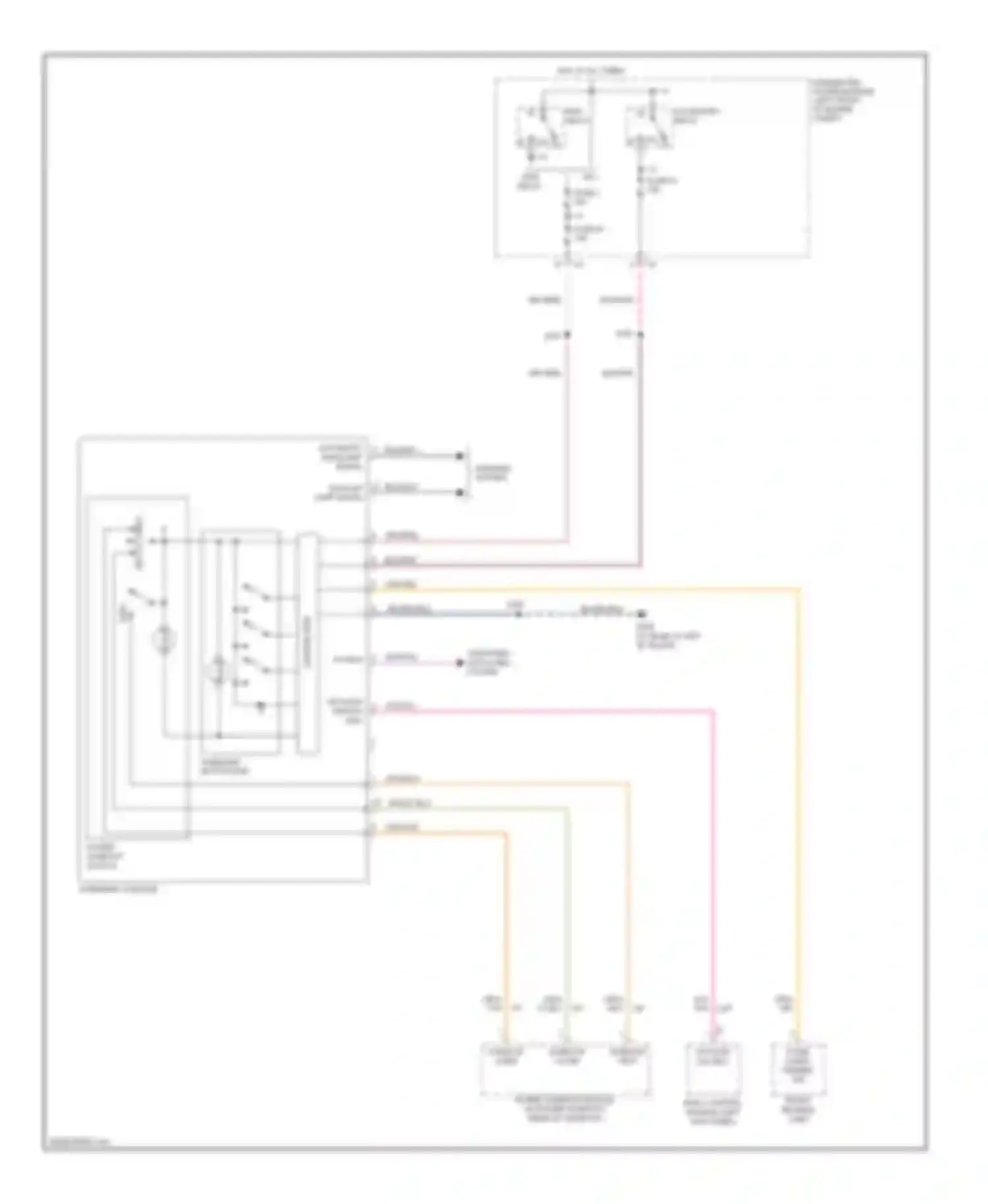 Wiring diagram back-up lamp signal for Chrysler Pacifica CS (2003-2008) (1 of 1)