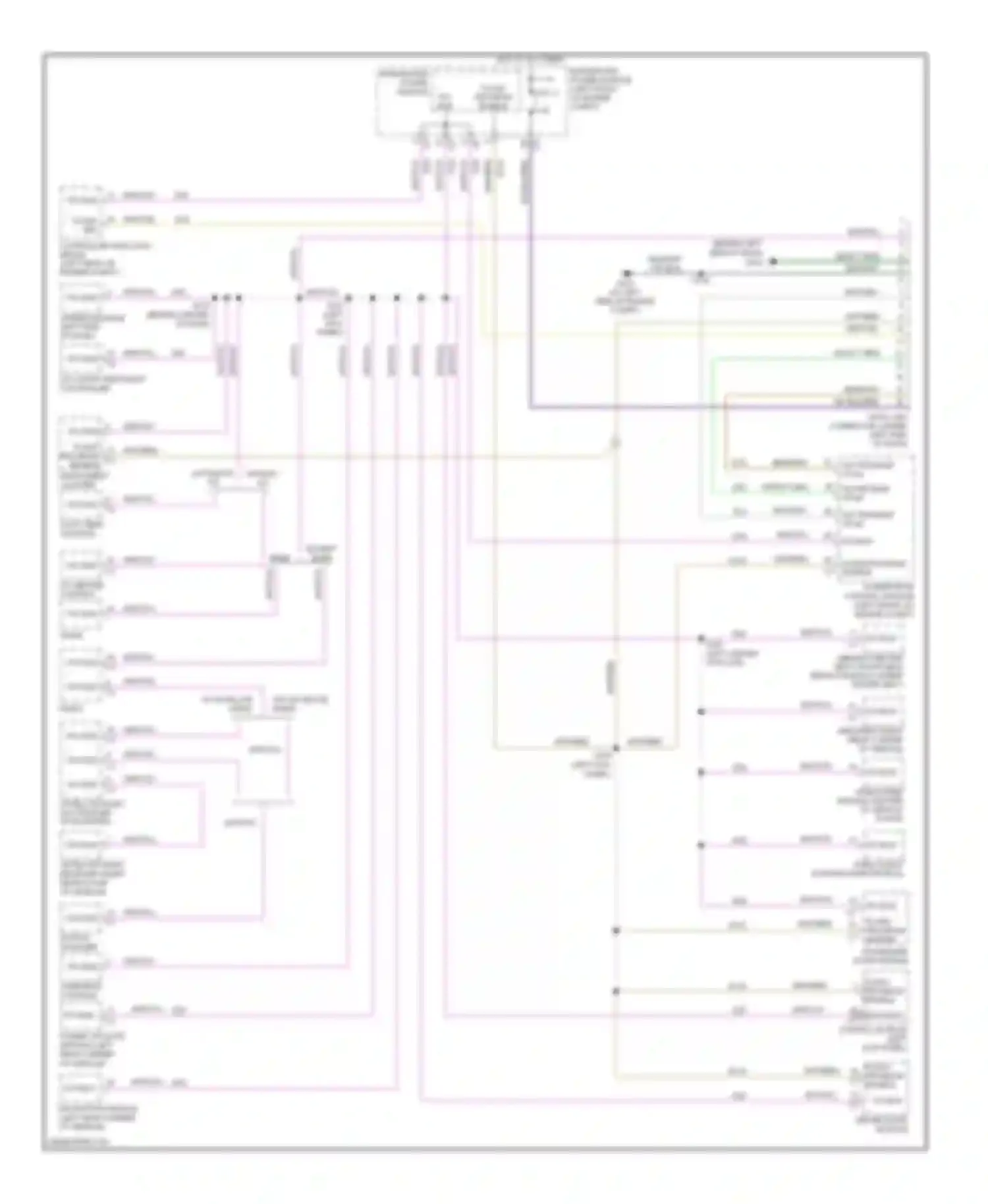 Wiring diagram except base for Chrysler Pacifica CS (2003-2008) (1 of 5)