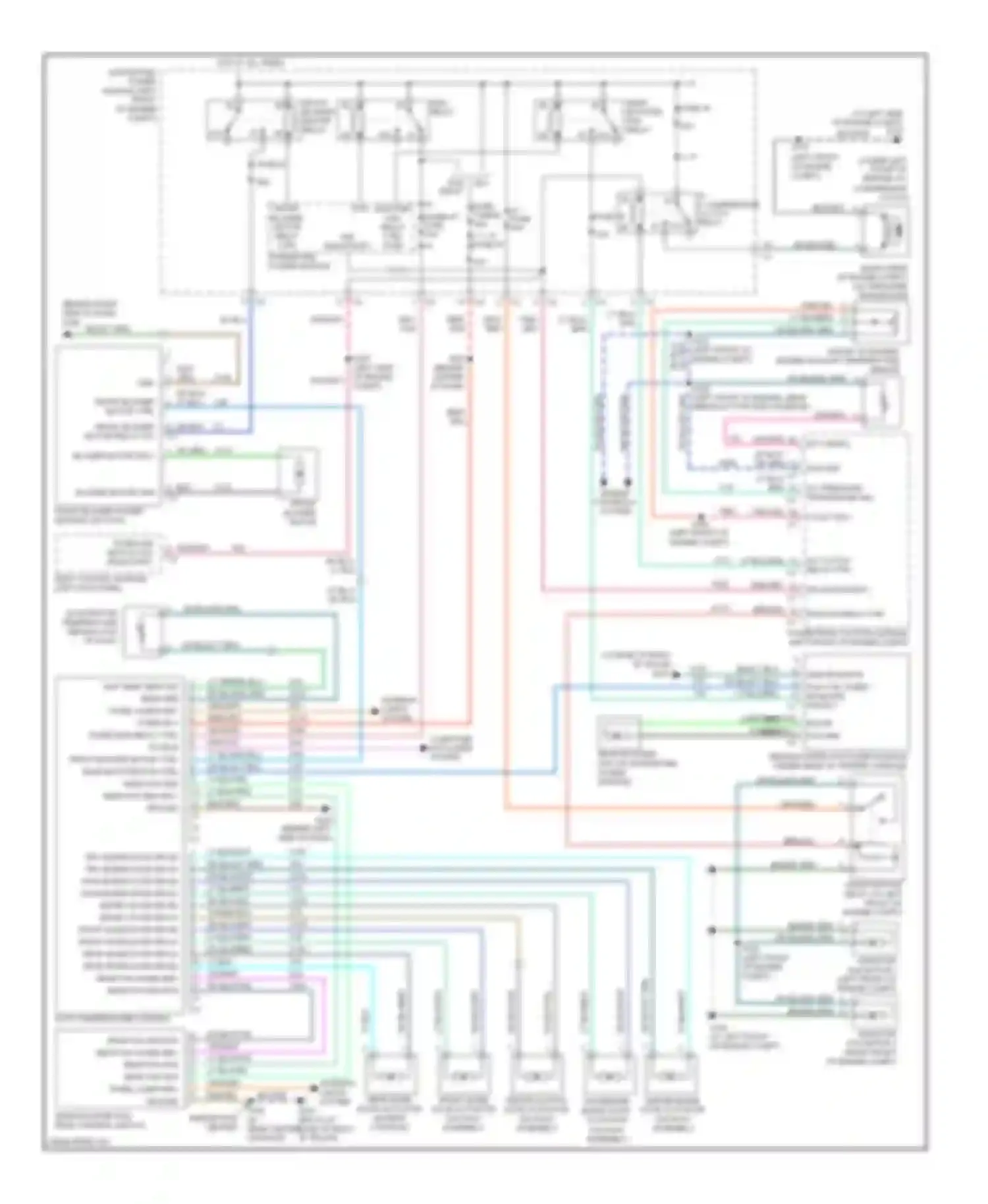 Wiring diagram fuse 3 rear booster fan relay ctrl fuse 13 fuse 45 relay ctrl for Chrysler Pacifica CS (2003-2008) (1 of 1)