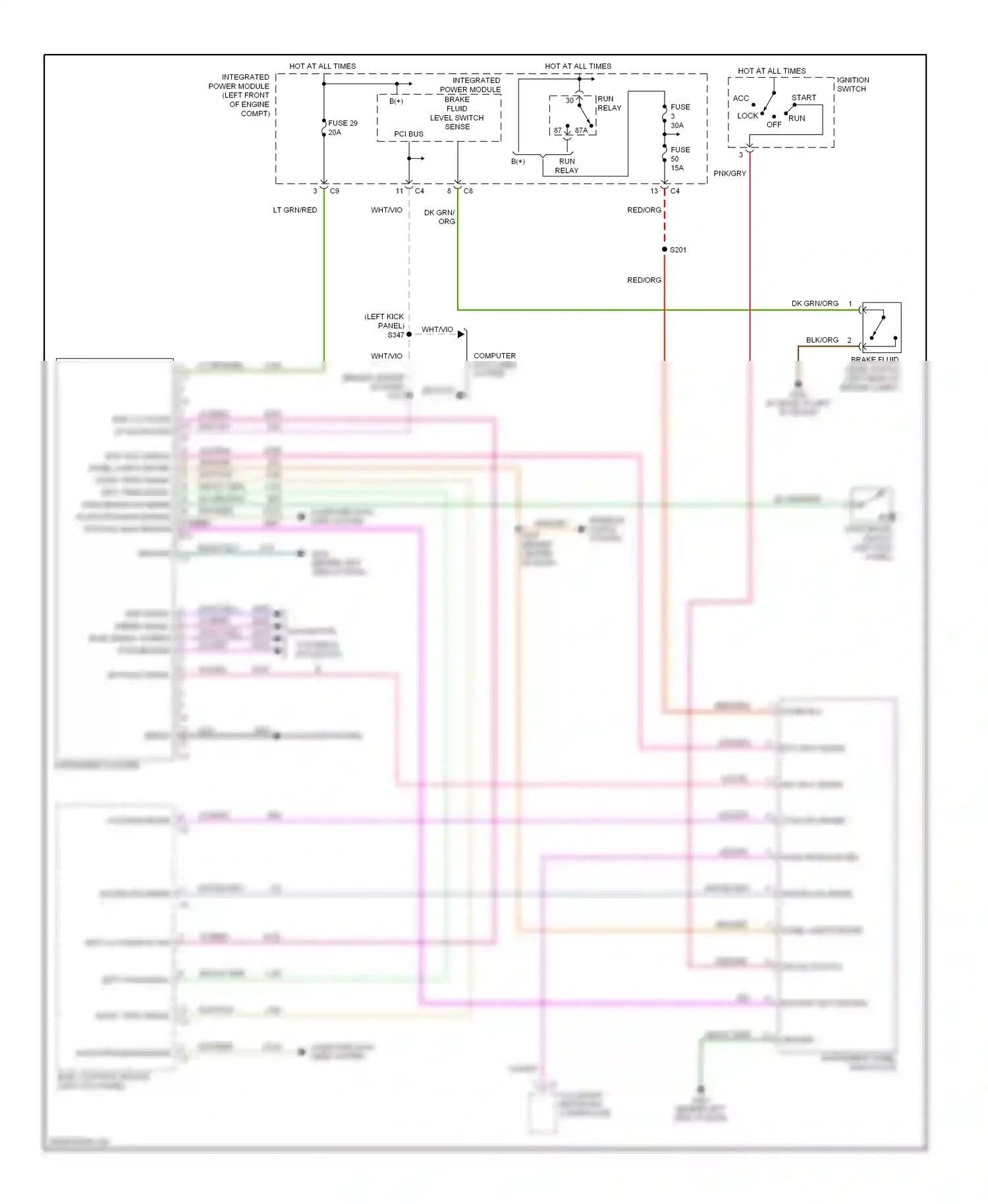 Chrysler Pacifica CS (2003-2008) fuse wiring diagram  (2 of 2)
