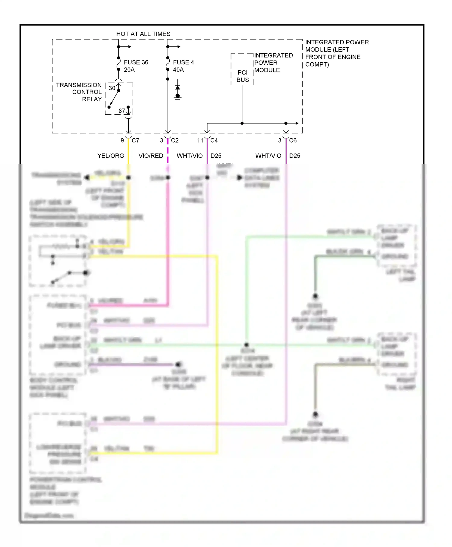 Chrysler Pacifica CS (2003-2008) ground wiring diagram  (3 of 21)