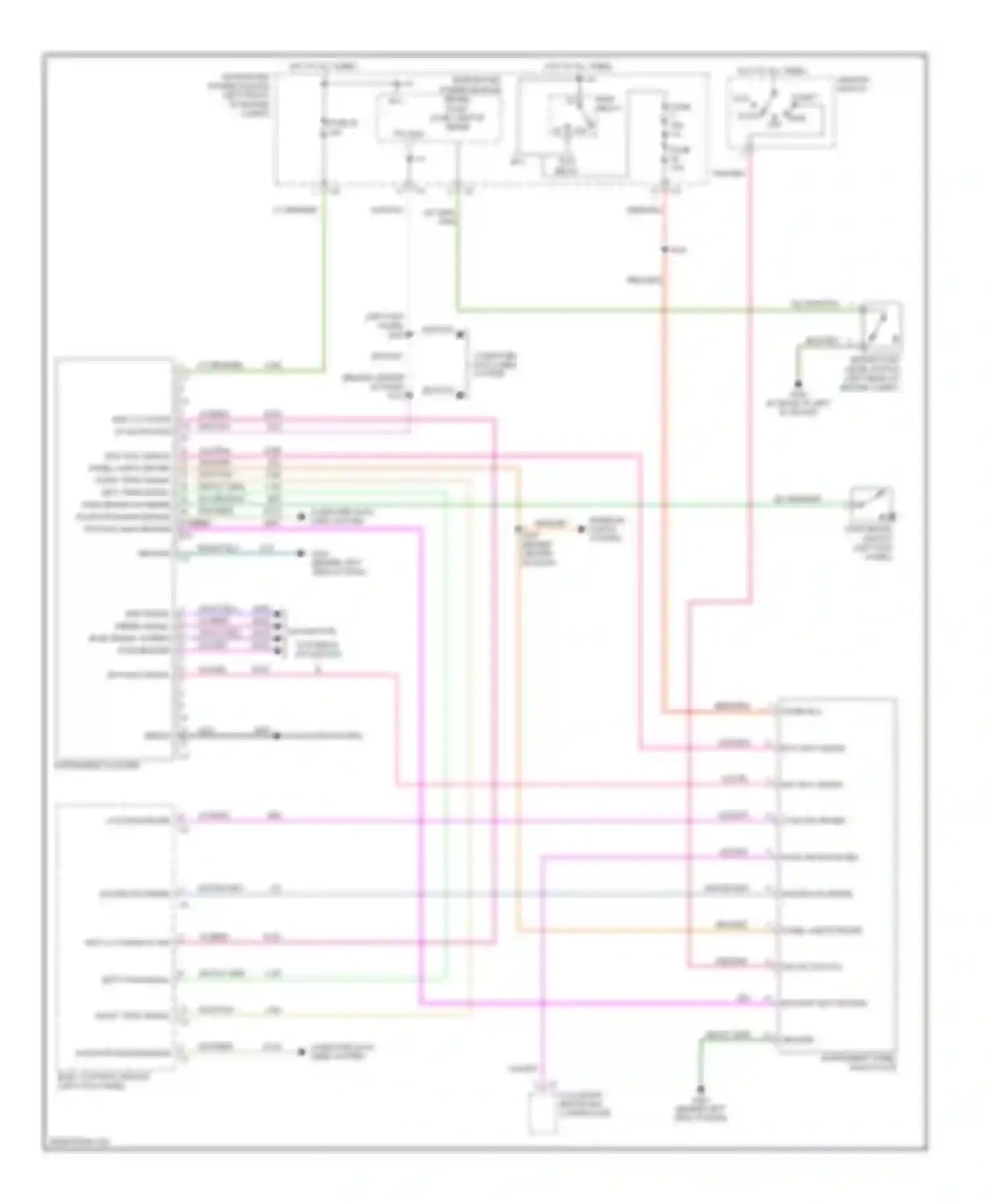 Wiring diagram inst clu wake up sig pci bus for Chrysler Pacifica CS (2003-2008) (1 of 1)