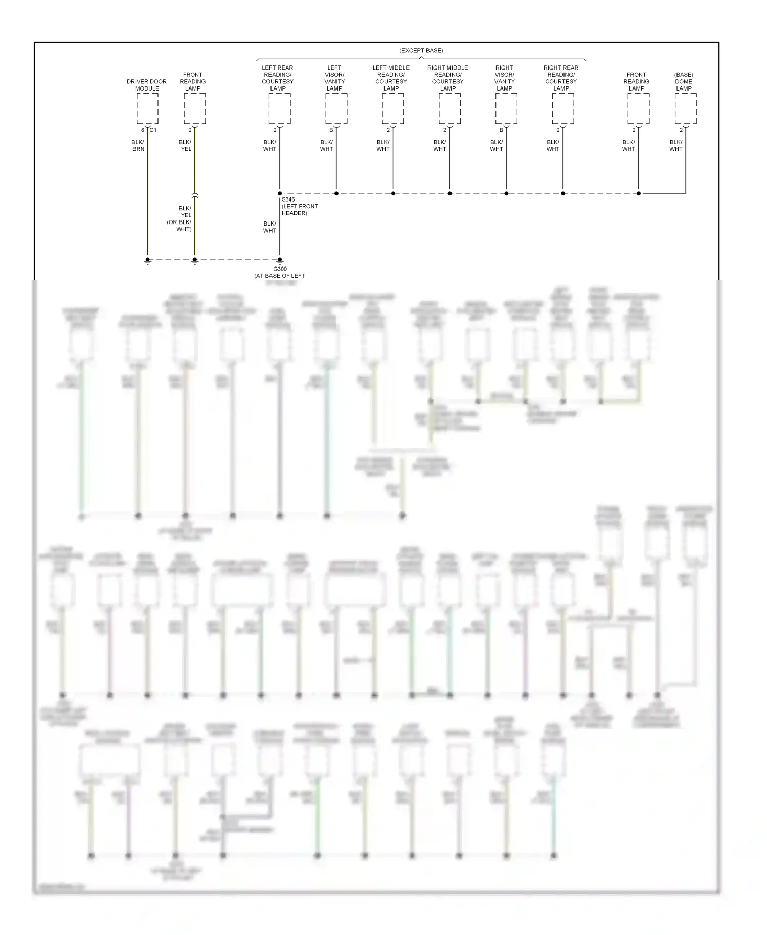 Chrysler Pacifica CS (2003-2008) (left front header) wiring diagram  (1 of 2)