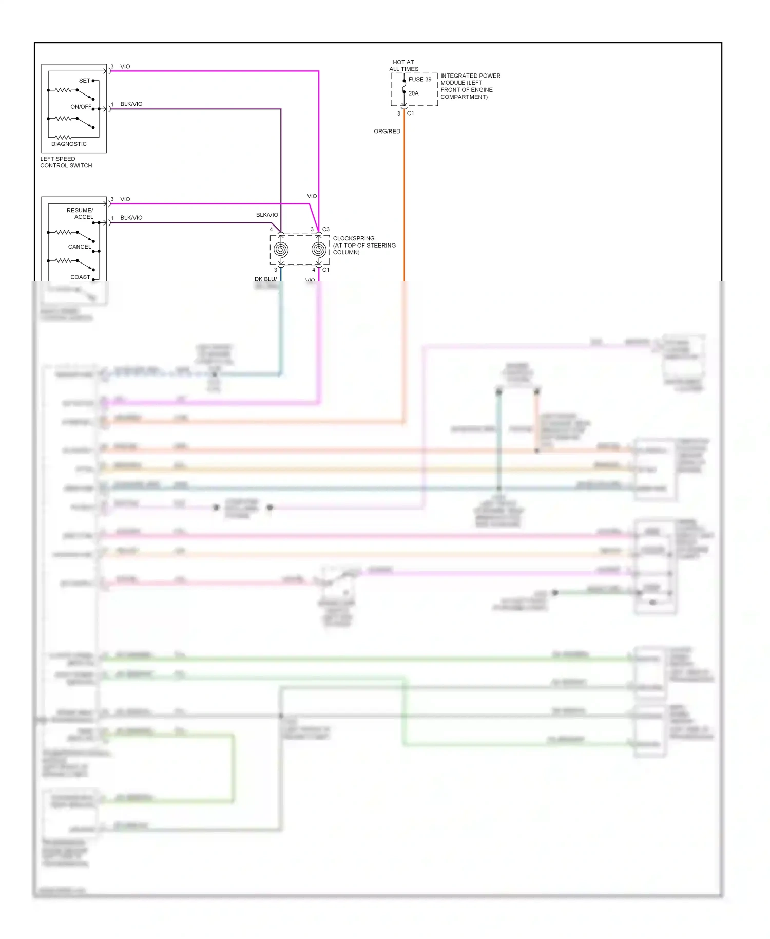 Chrysler Pacifica CS (2003-2008) (left front of engine compt) wiring diagram  (5 of 12)