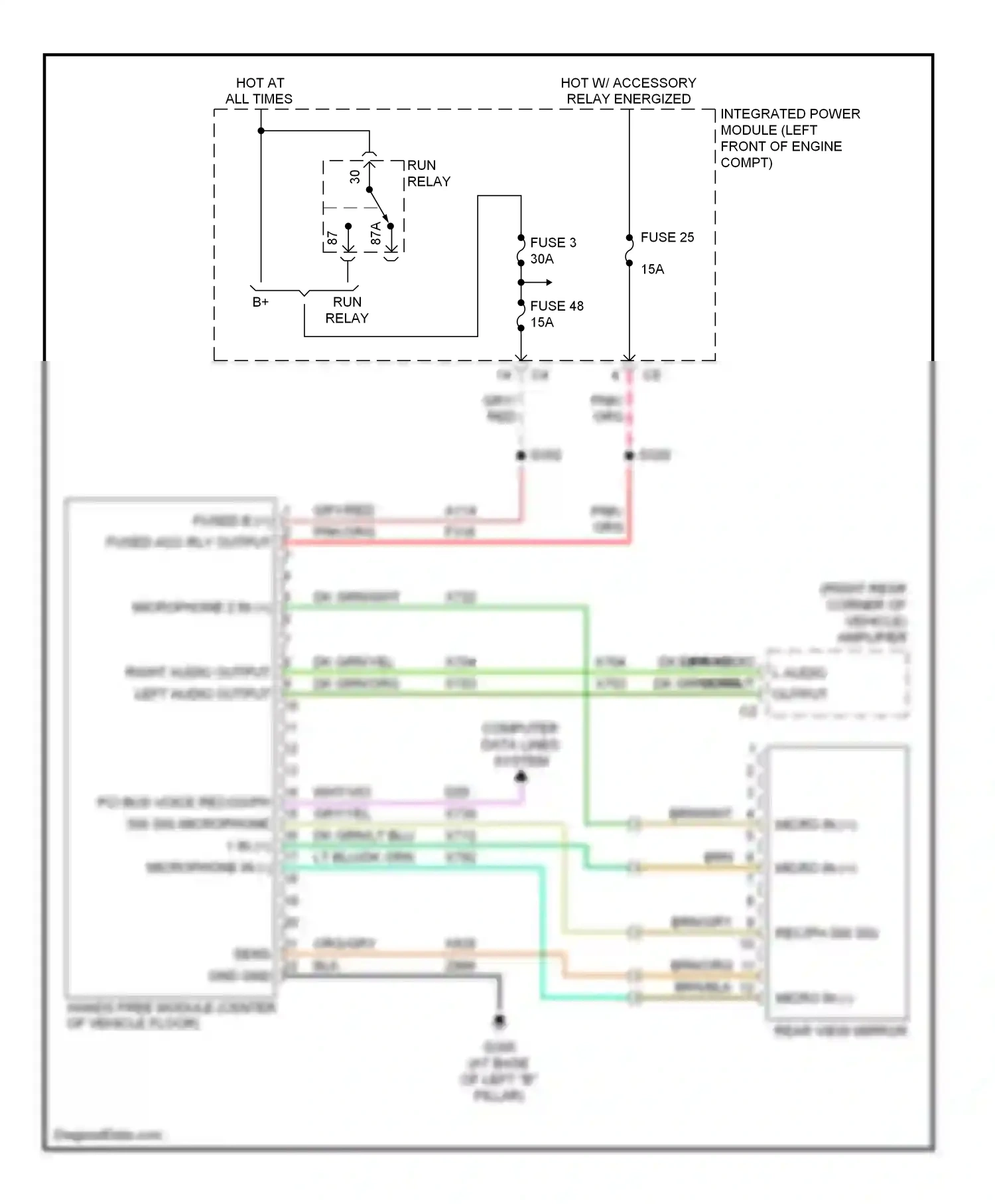 Chrysler Pacifica CS (2003-2008) micro in (-) wiring diagram  (1 of 1)