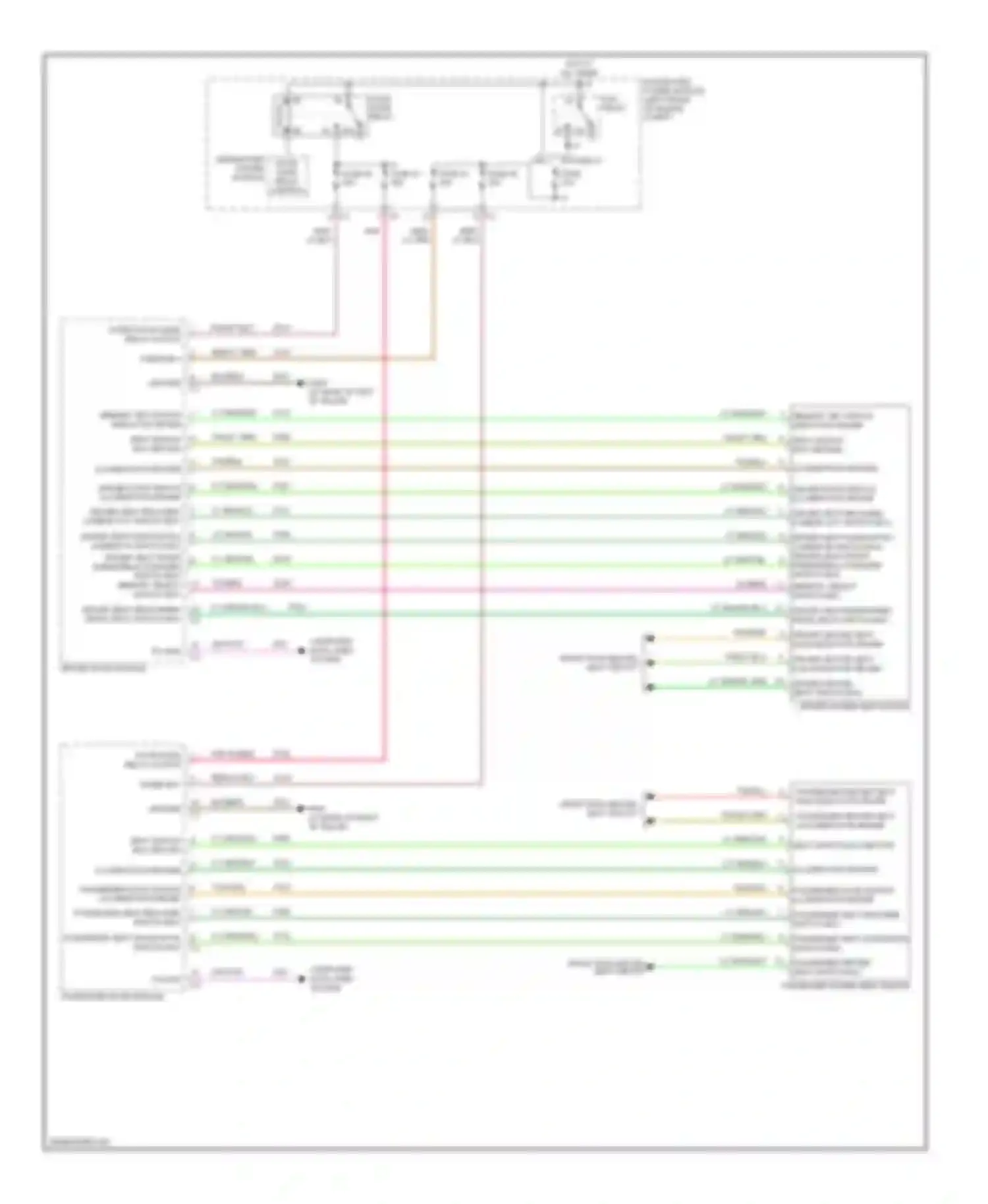 Wiring diagram passenger door switch illumination driver passenger seat recliner switch mux for Chrysler Pacifica CS (2003-2008) (1 of 1)