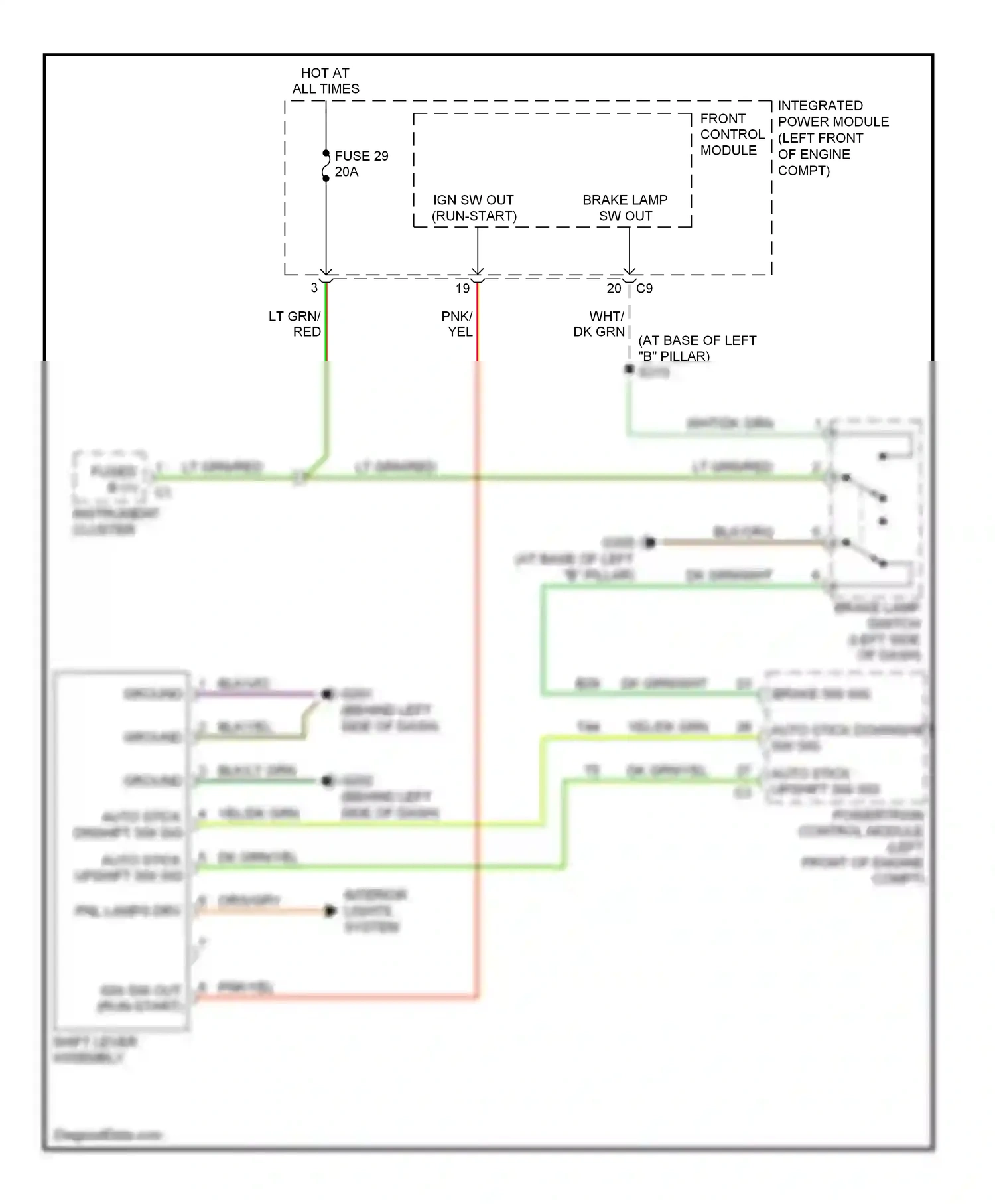 Chrysler Pacifica CS (2003-2008) powertrain control module (left front of engine compt) wiring diagram  (5 of 5)