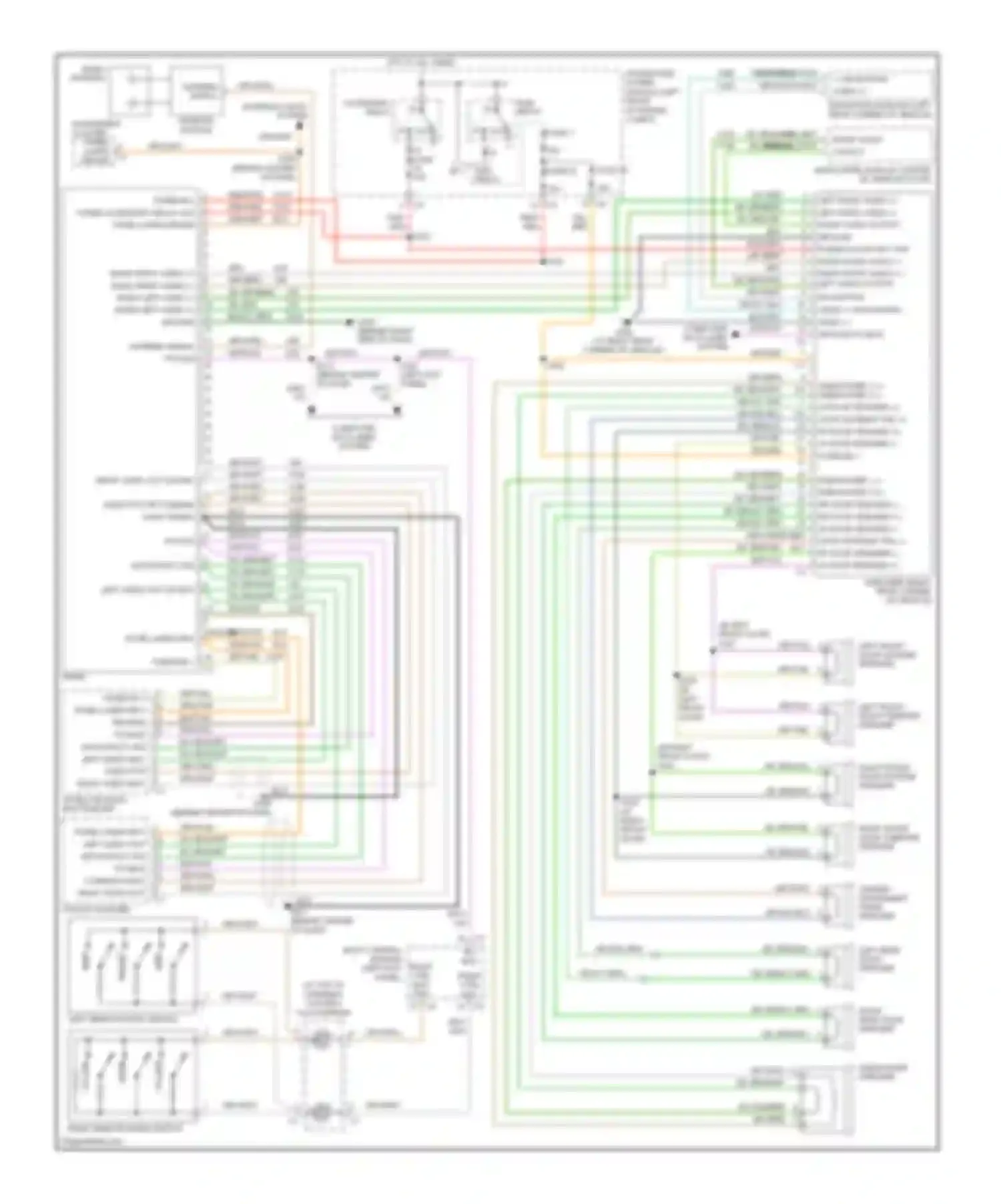 Wiring diagram red/org for Chrysler Pacifica CS (2003-2008) (5 of 6)