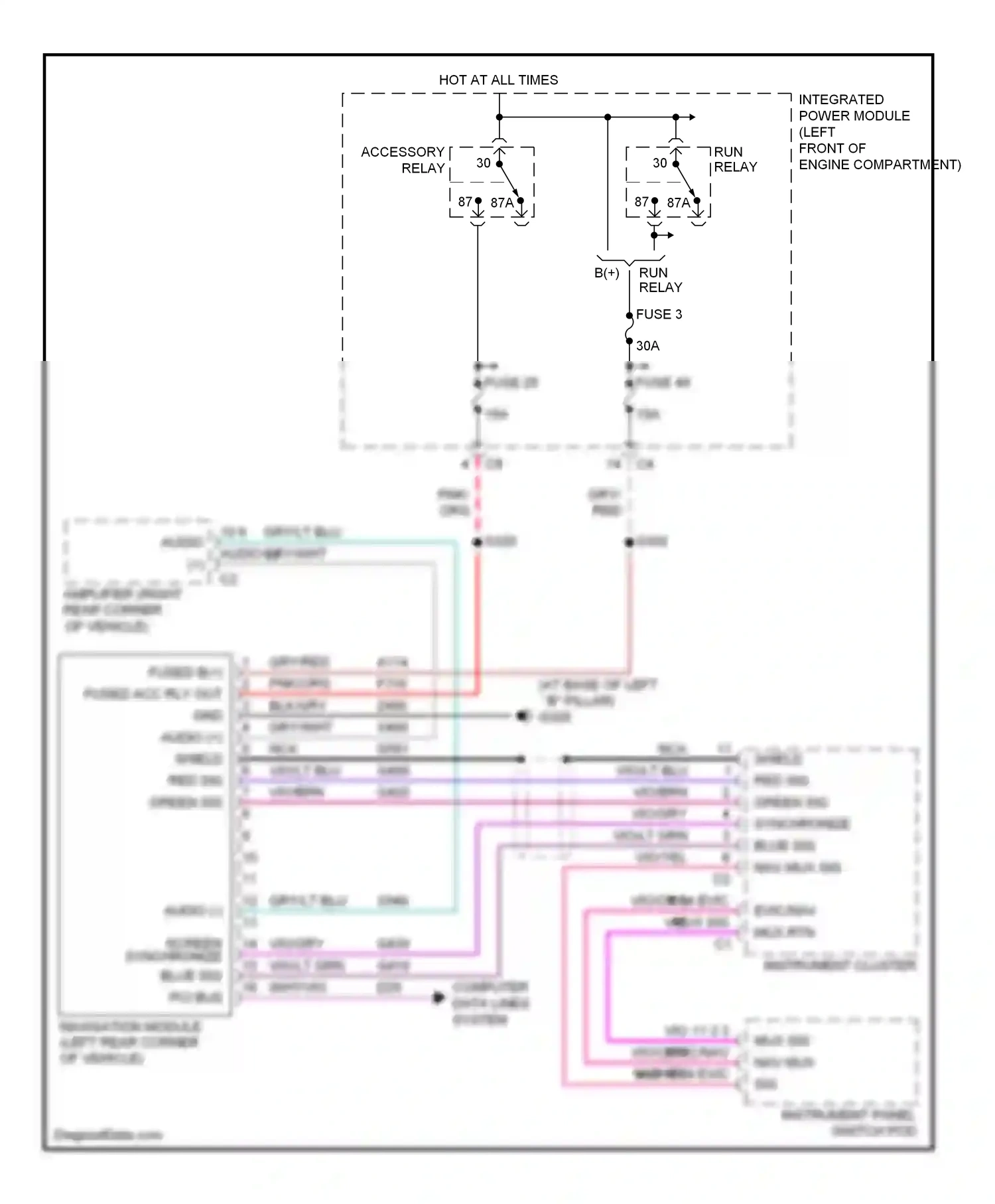 Chrysler Pacifica CS (2003-2008) relay wiring diagram  (9 of 20)
