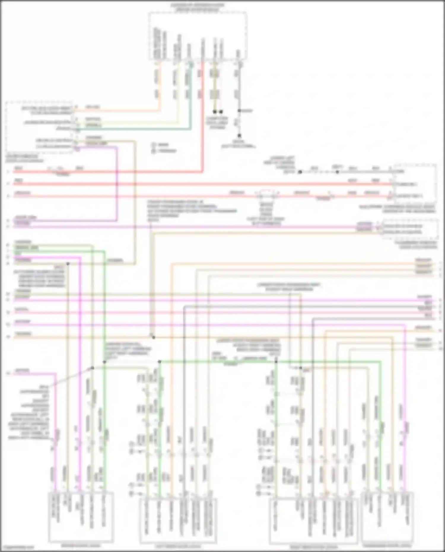 Pacifica Chrysler RU facelift (2020-2024): Forced entry circuit (2 of 3)