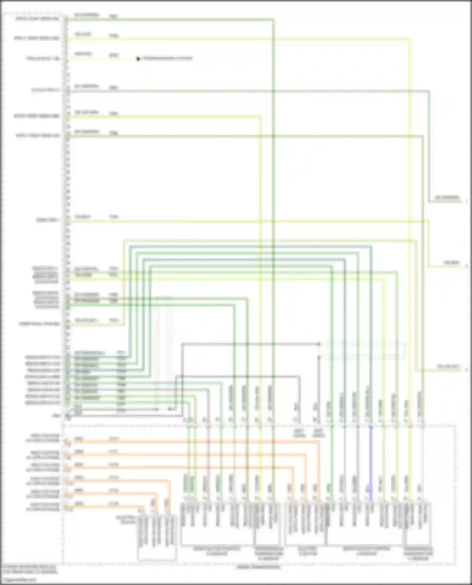 Pacifica Chrysler RU facelift (2020-2024): Wiring diagram engine performance 3.6l hybrid, hybrid system circuit (1 of 7)