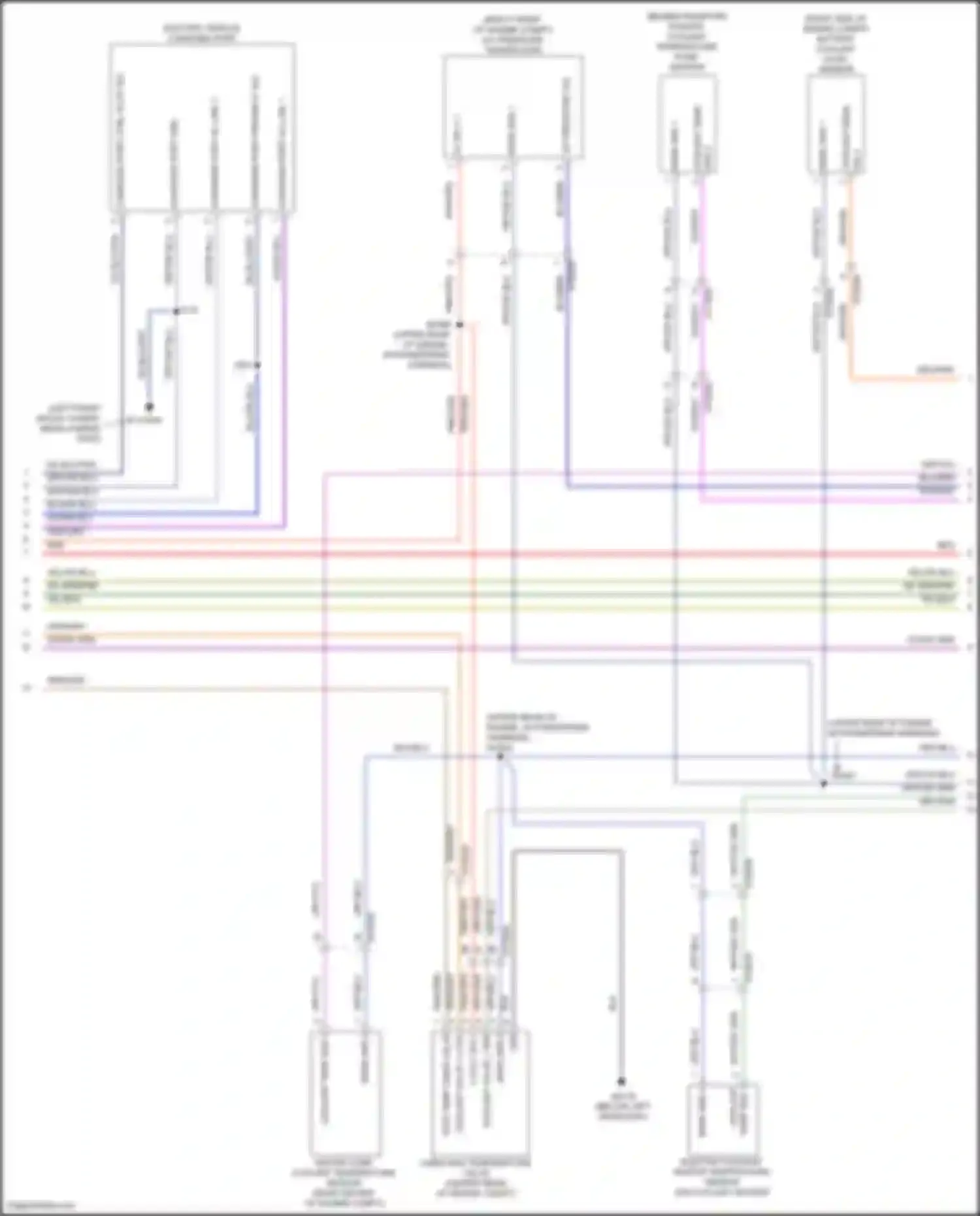Pacifica Chrysler RU facelift (2020-2024): Wiring diagram engine performance 3.6l hybrid, hybrid system circuit (6 of 7)