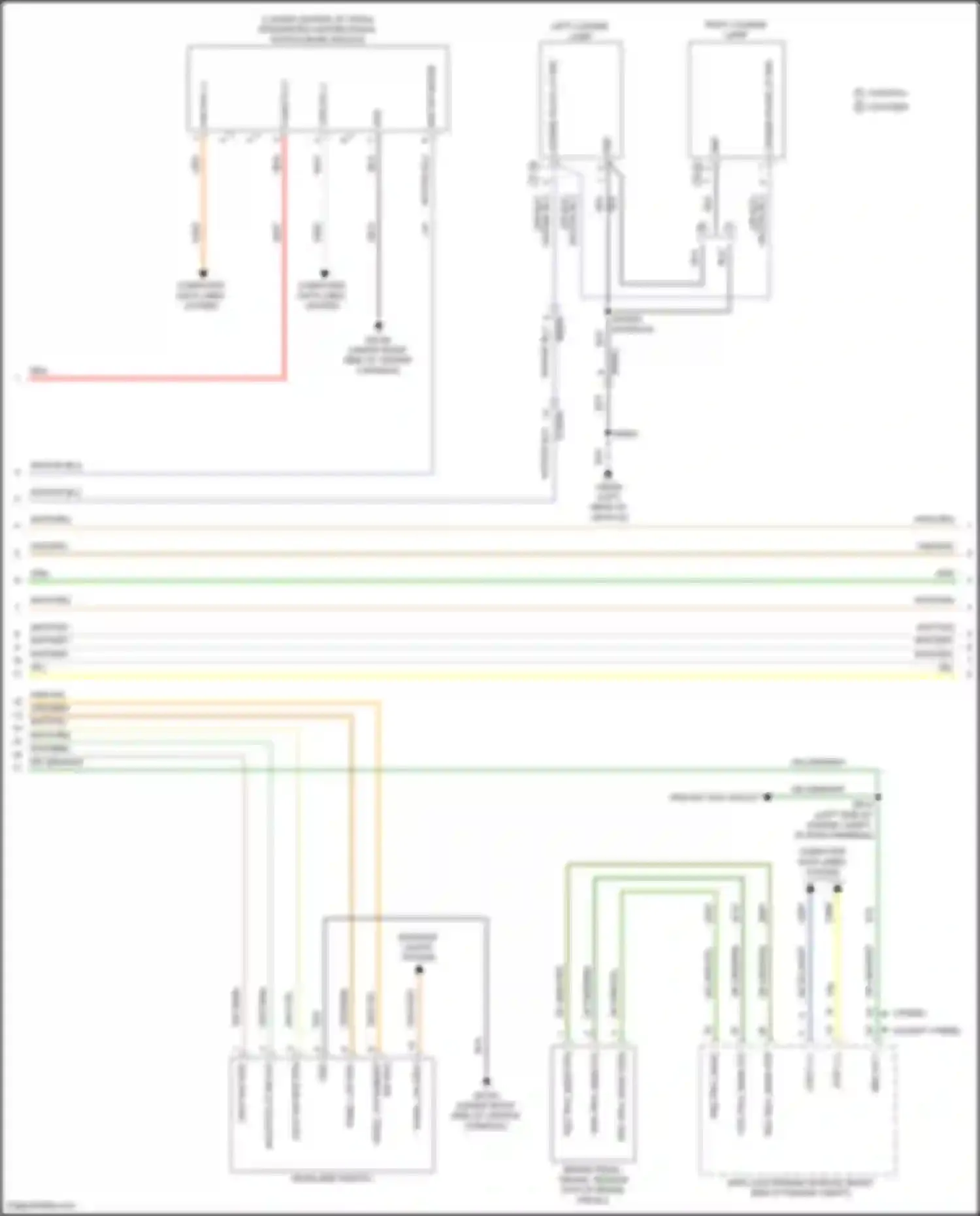 Pacifica Chrysler RU facelift (2020-2024): Exterior lamps circuit, base (2 of 3)