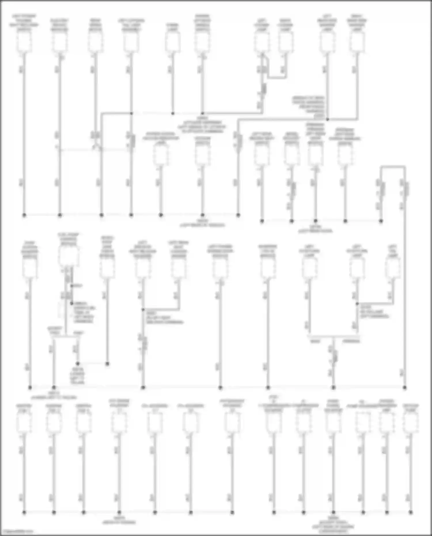Pacifica Chrysler RU facelift (2020-2024): Ground distribution circuit (1 of 7)