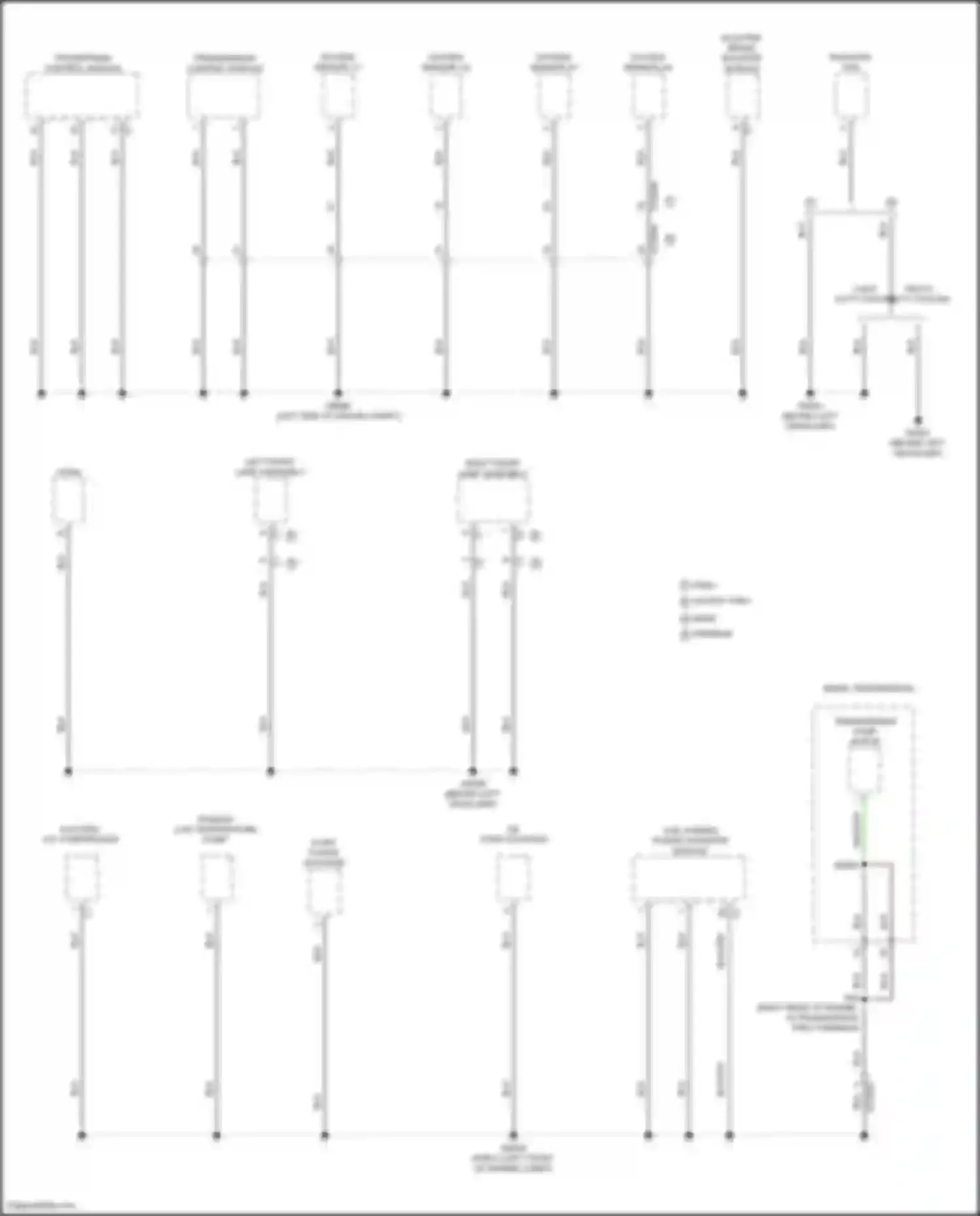 Pacifica Chrysler RU facelift (2020-2024): Ground distribution circuit (5 of 7)