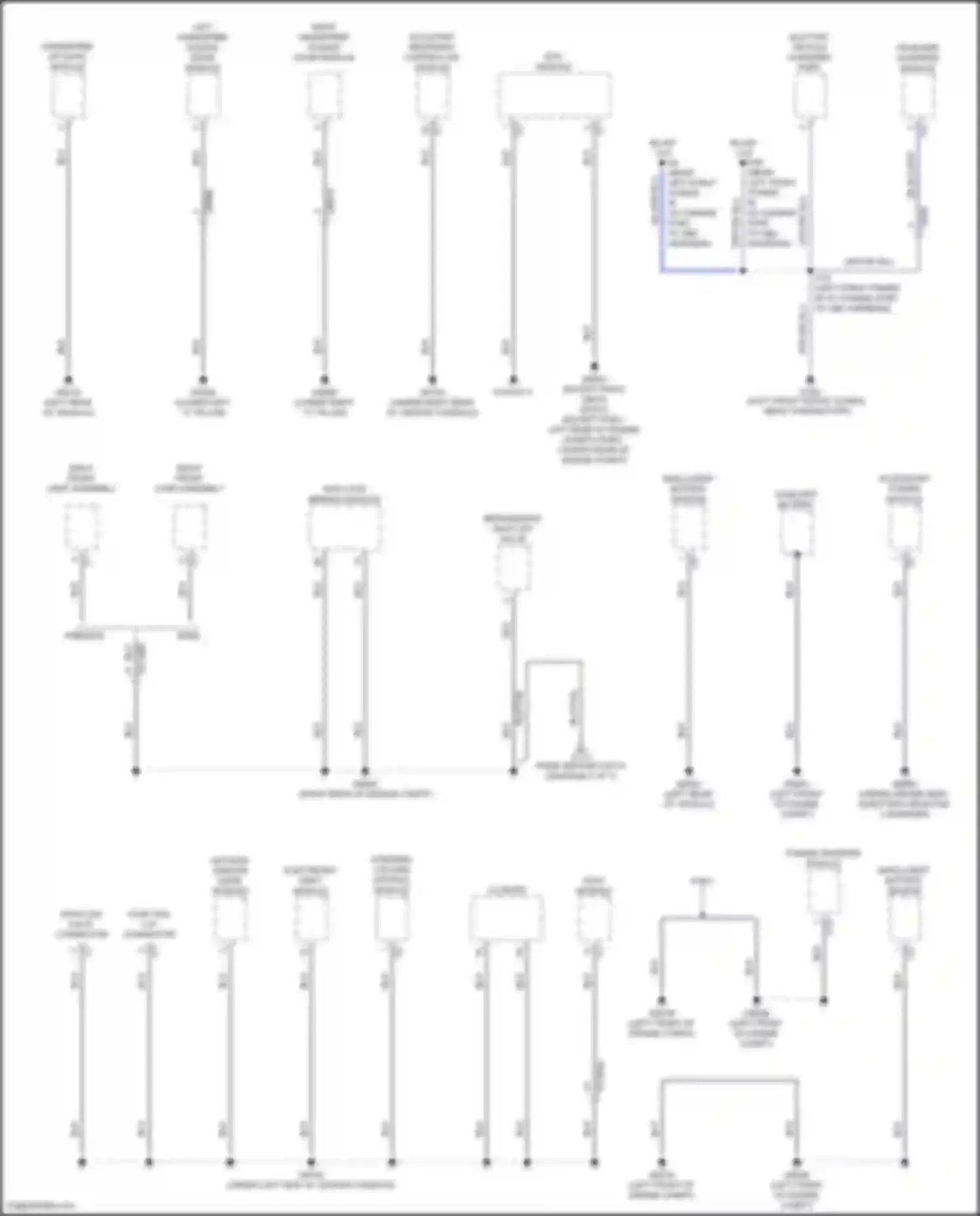 Pacifica Chrysler RU facelift (2020-2024): Ground distribution circuit (6 of 7)