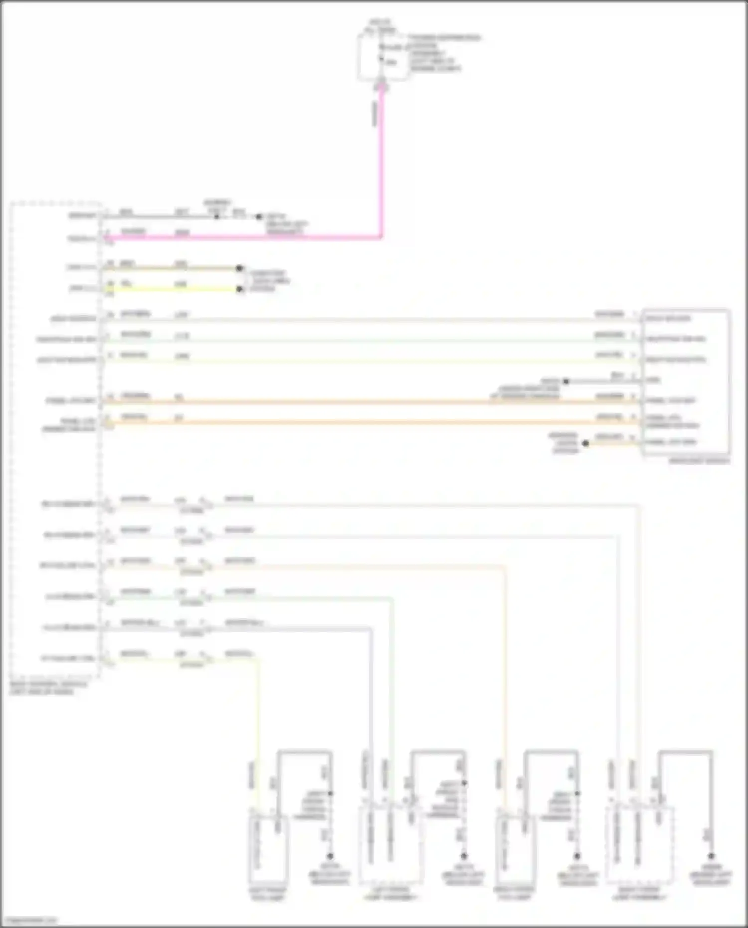Pacifica Chrysler RU facelift (2020-2024): Headlights circuit, base (1 of 2)