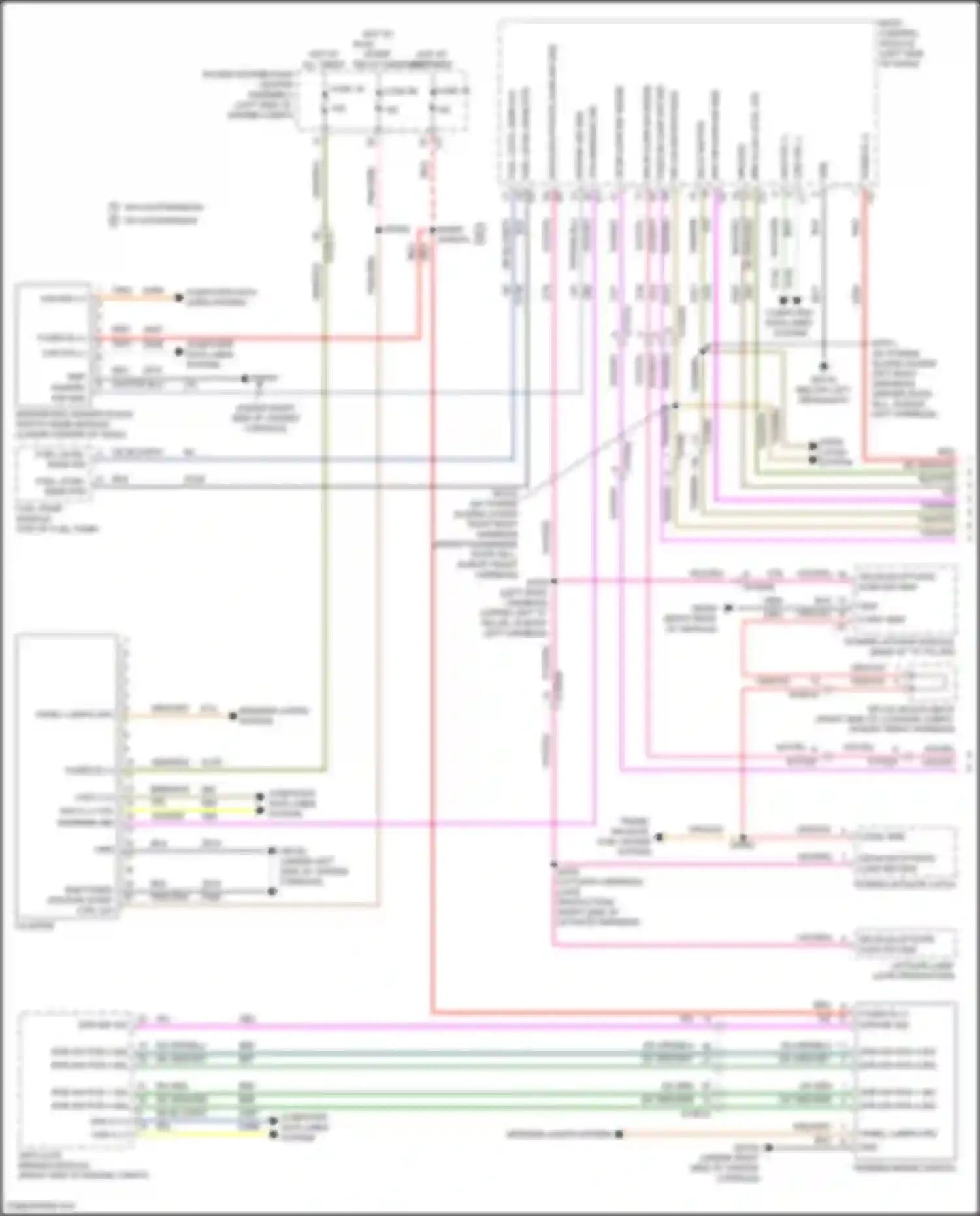 Pacifica Chrysler RU facelift (2020-2024): Instrument cluster circuit (1 of 2)