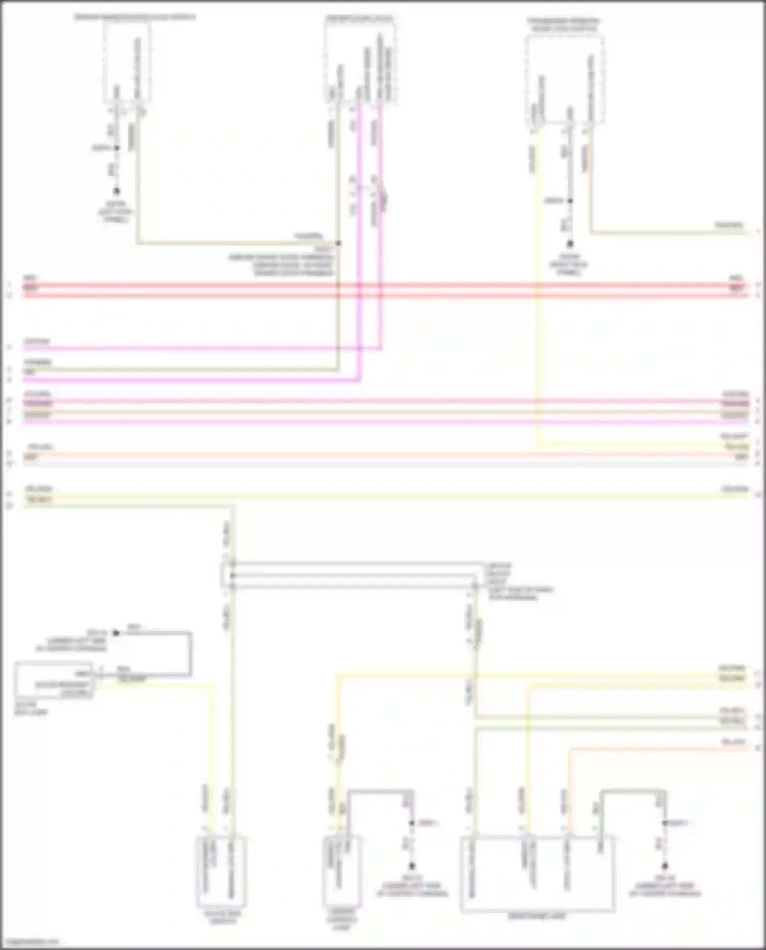 Pacifica Chrysler RU facelift (2020-2024): Courtesy lamps circuit (2 of 4)