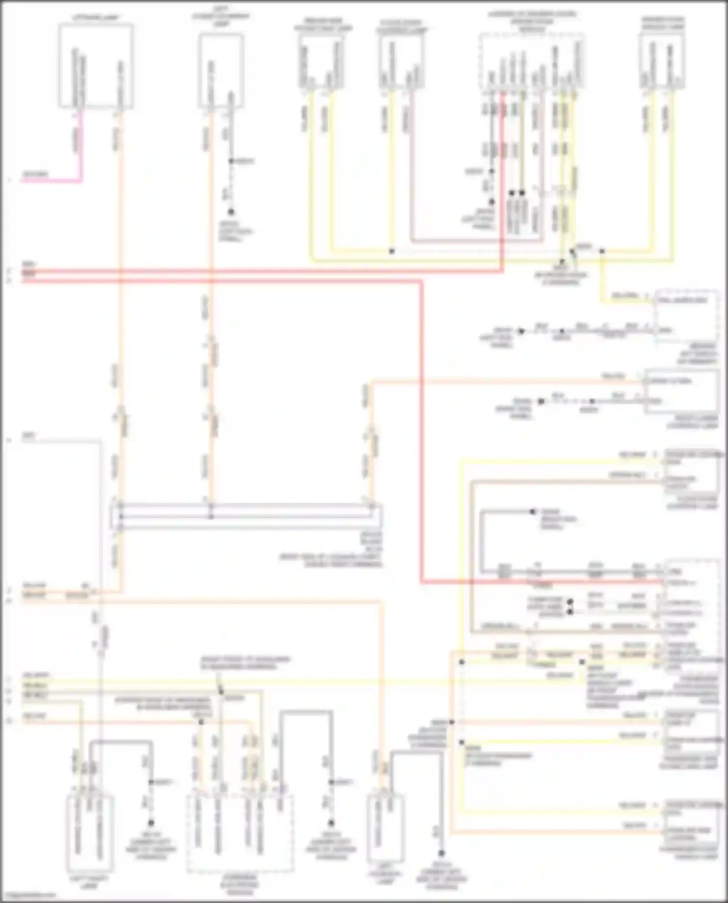Pacifica Chrysler RU facelift (2020-2024): Courtesy lamps circuit (4 of 4)
