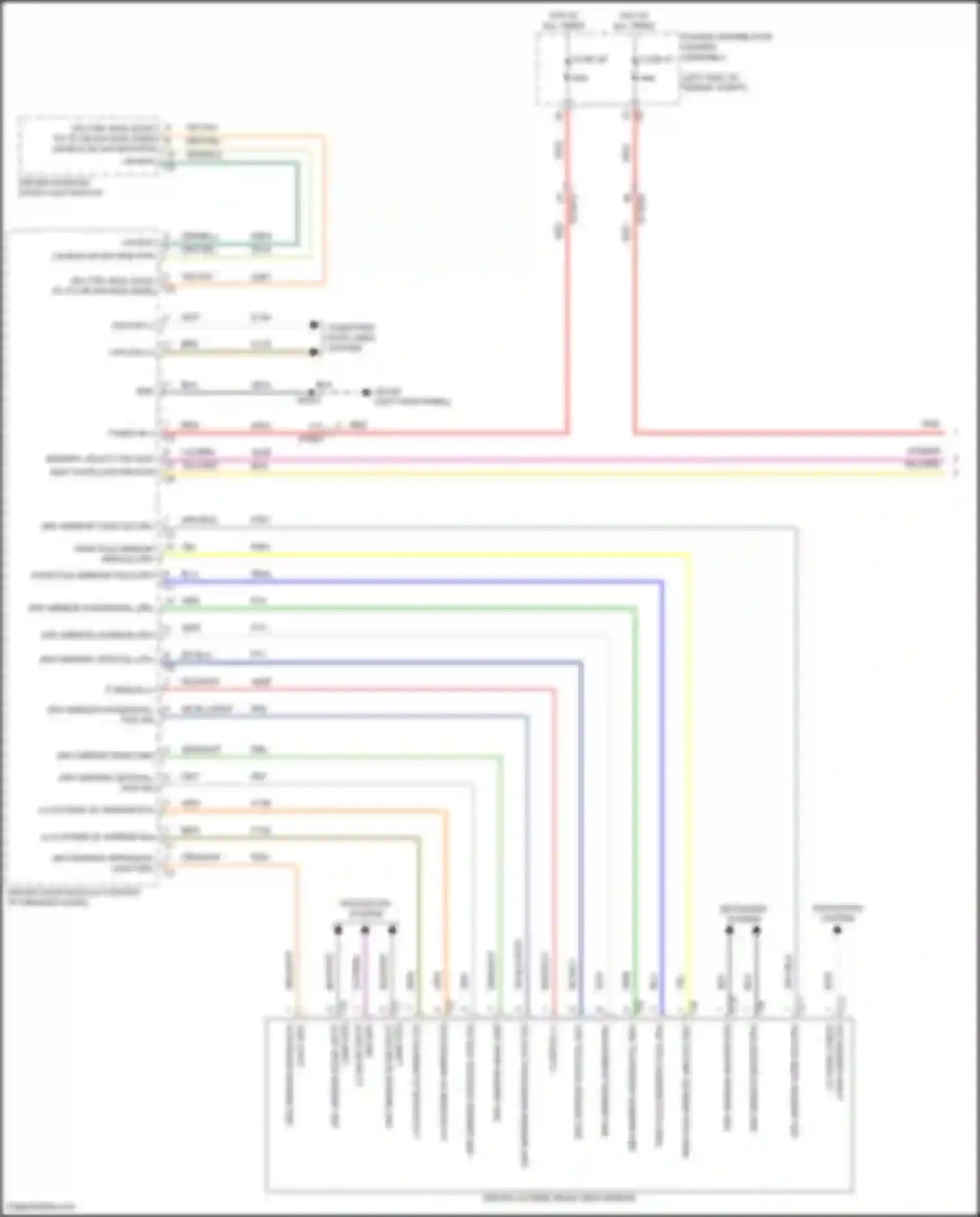 Pacifica Chrysler RU facelift (2020-2024): Memory mirrors circuit (1 of 2)