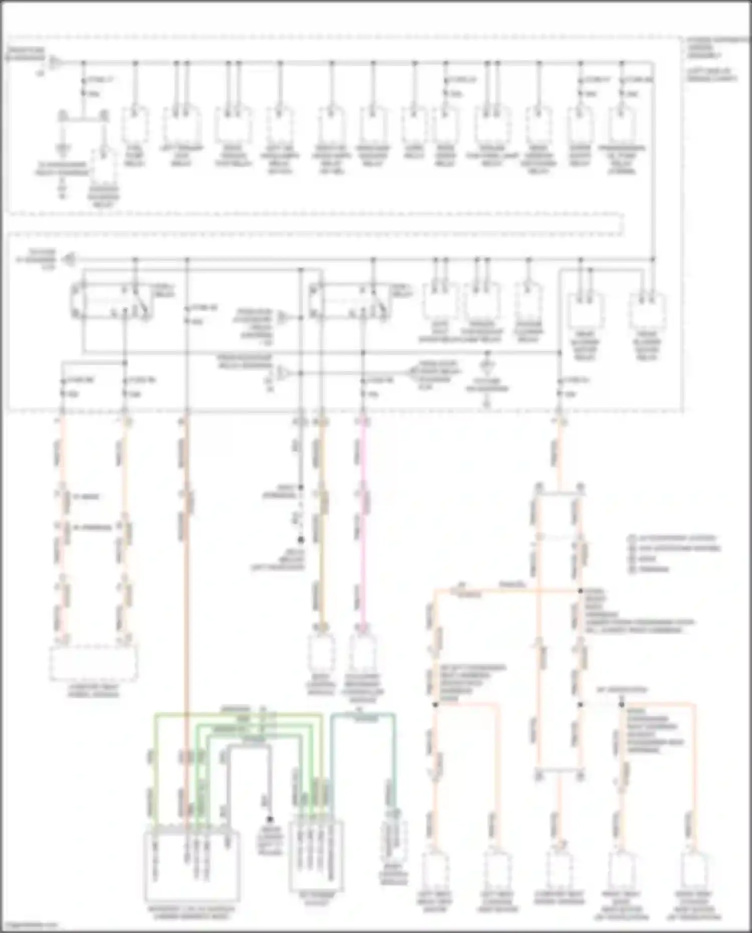 Pacifica Chrysler RU facelift (2020-2024): Power distribution circuit (2 of 8)