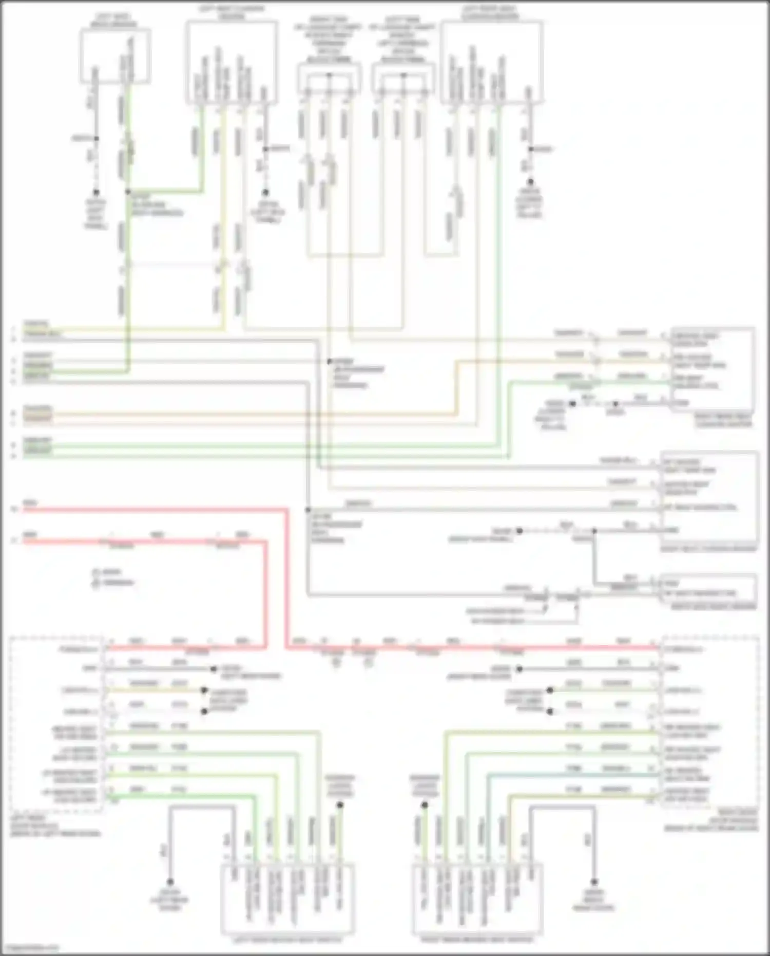 Pacifica Chrysler RU facelift (2020-2024): Heated seats circuit, w/ ventilation (2 of 2)