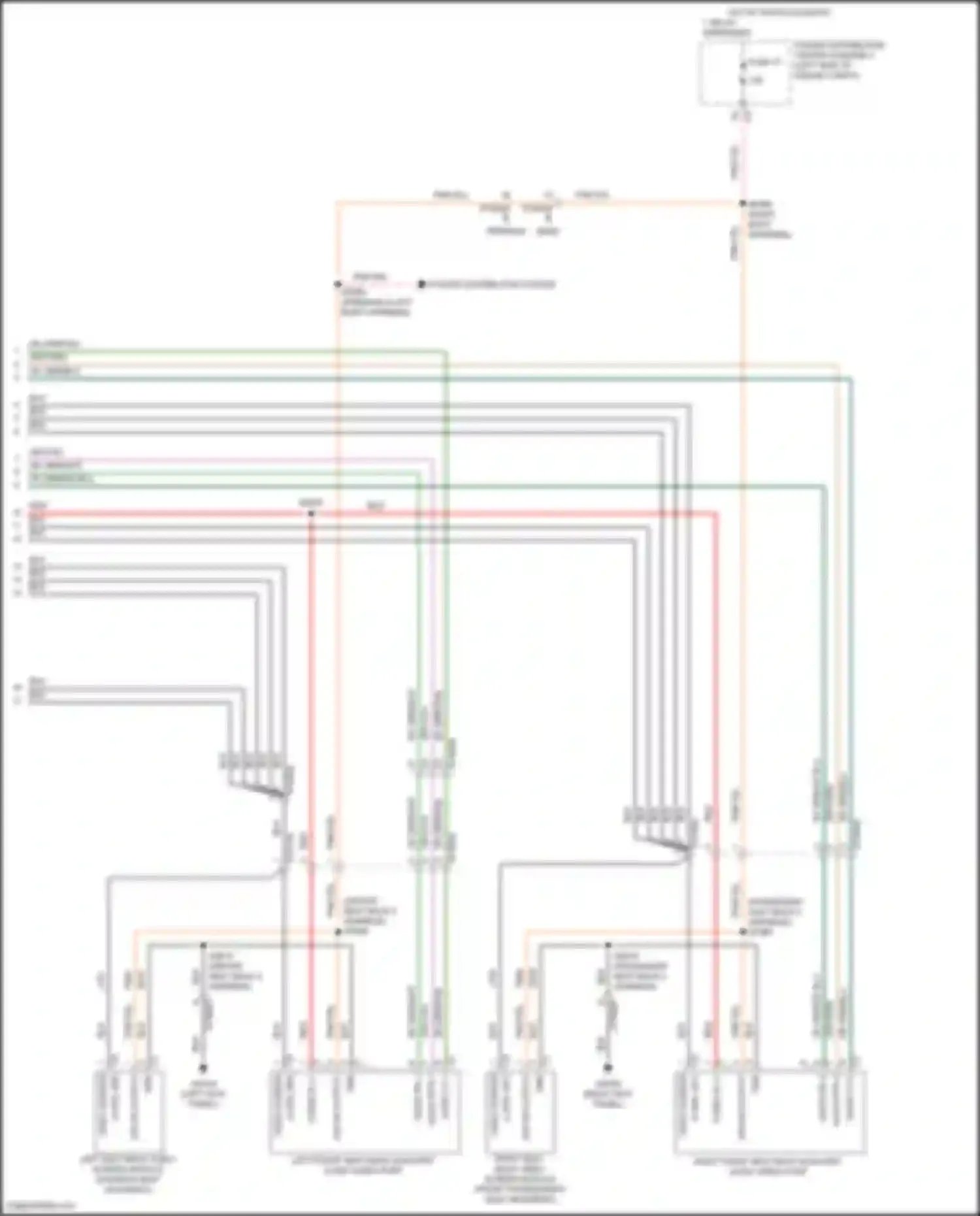 Pacifica Chrysler RU facelift (2020-2024): Rear seat entertainment circuit (2 of 2)
