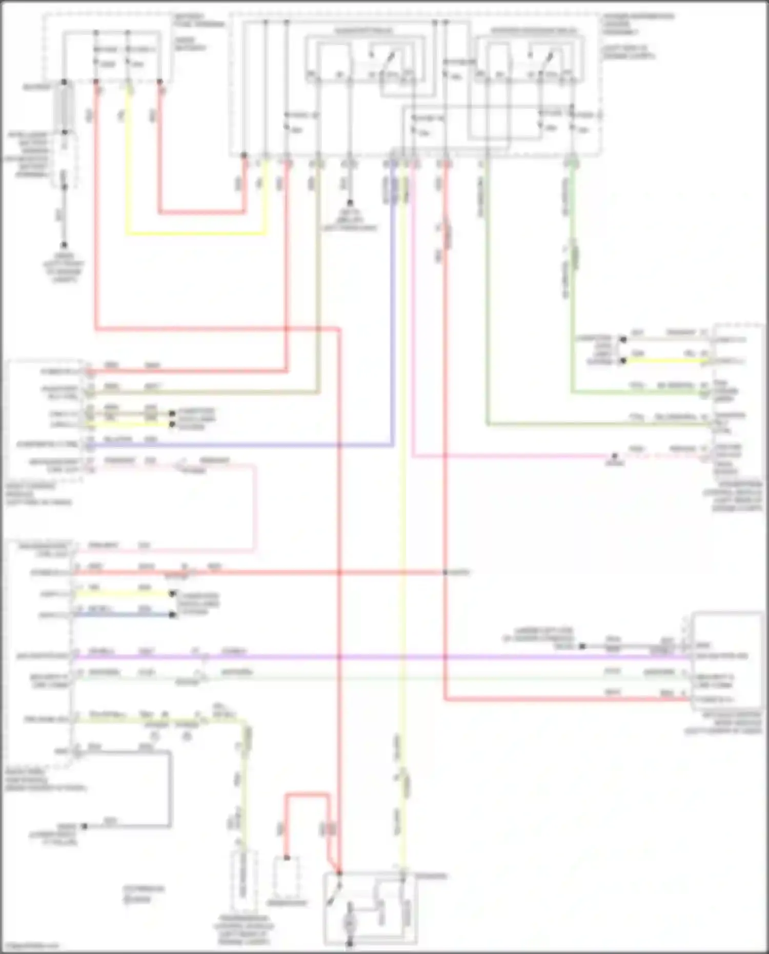 Pacifica Chrysler RU facelift (2020-2024): Starting circuit, w/o start-stop system