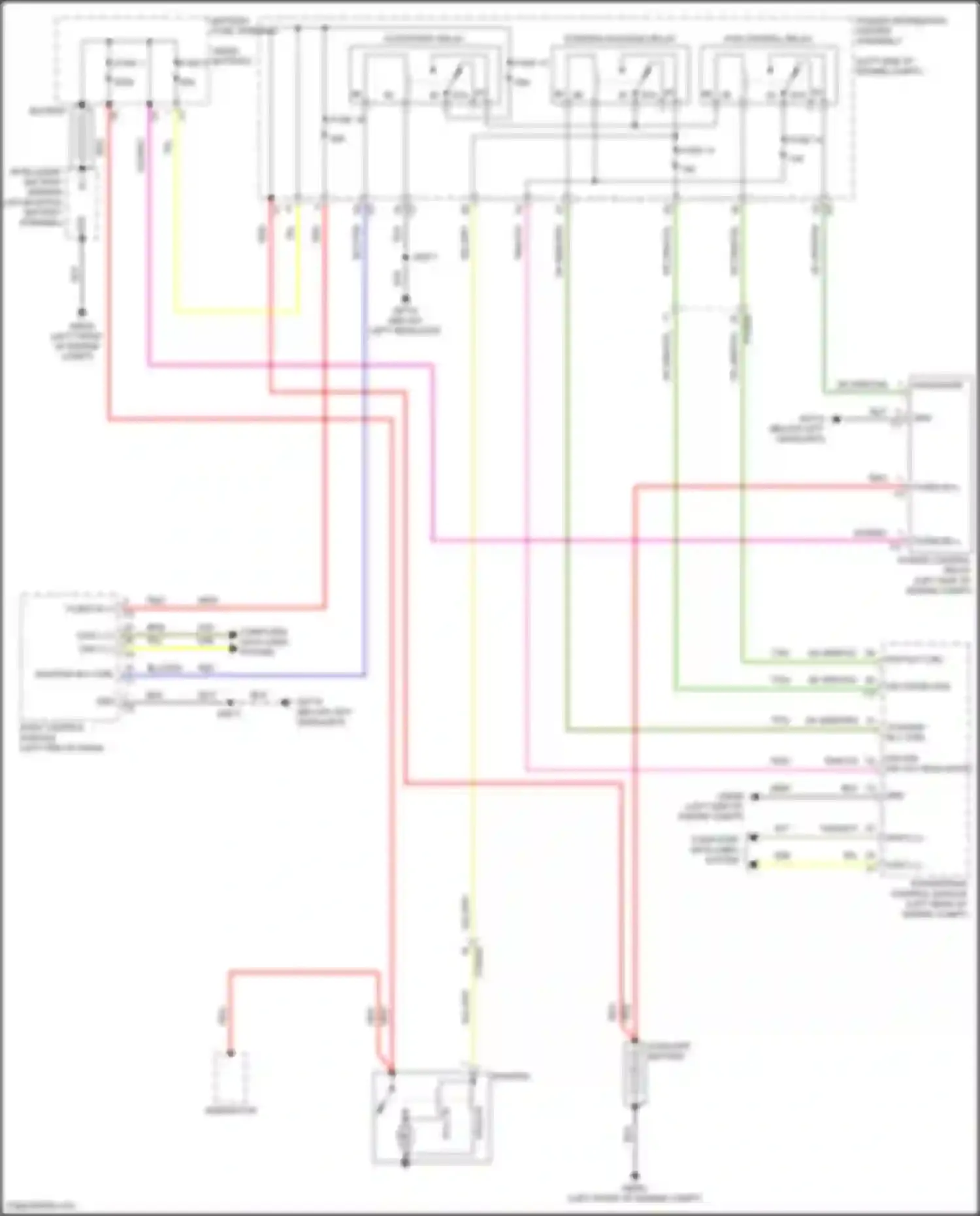 Pacifica Chrysler RU facelift (2020-2024): Starting circuit, w/ start-stop system