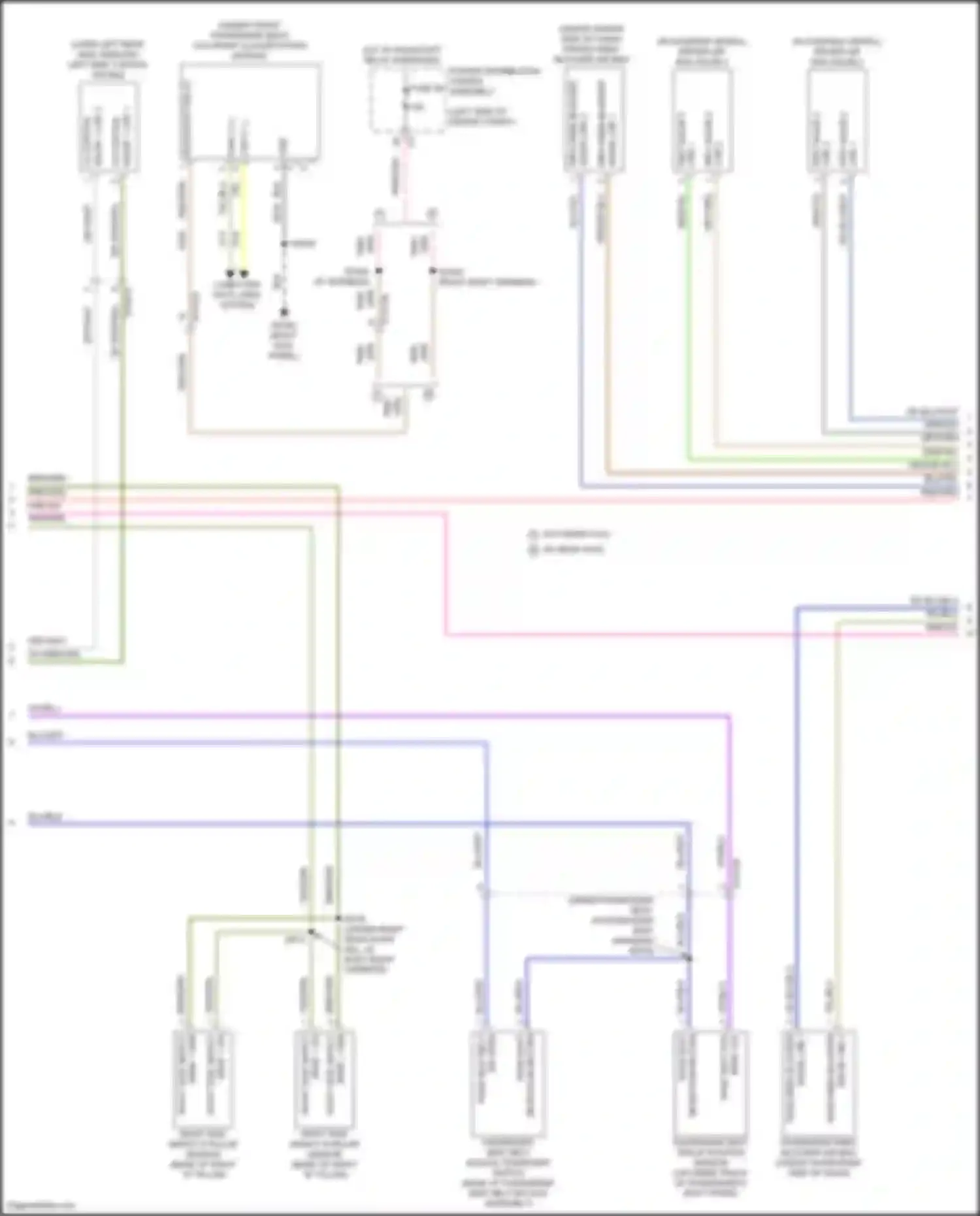 Pacifica Chrysler RU facelift (2020-2024): Supplemental restraints circuit (3 of 4)
