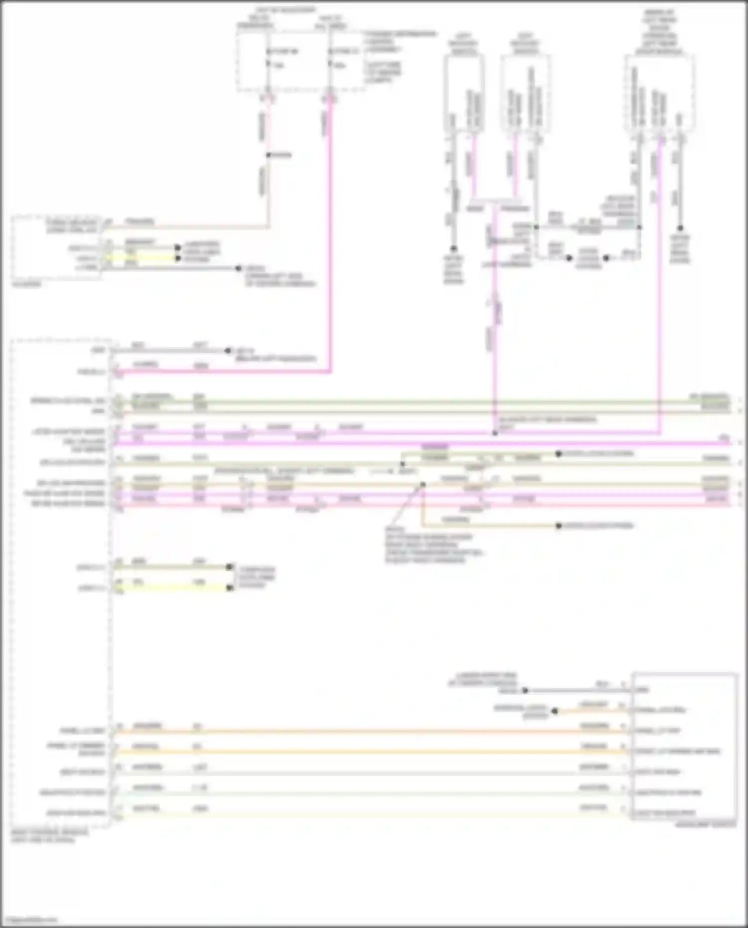 Pacifica Chrysler RU facelift (2020-2024): Warning systems circuit (1 of 2)