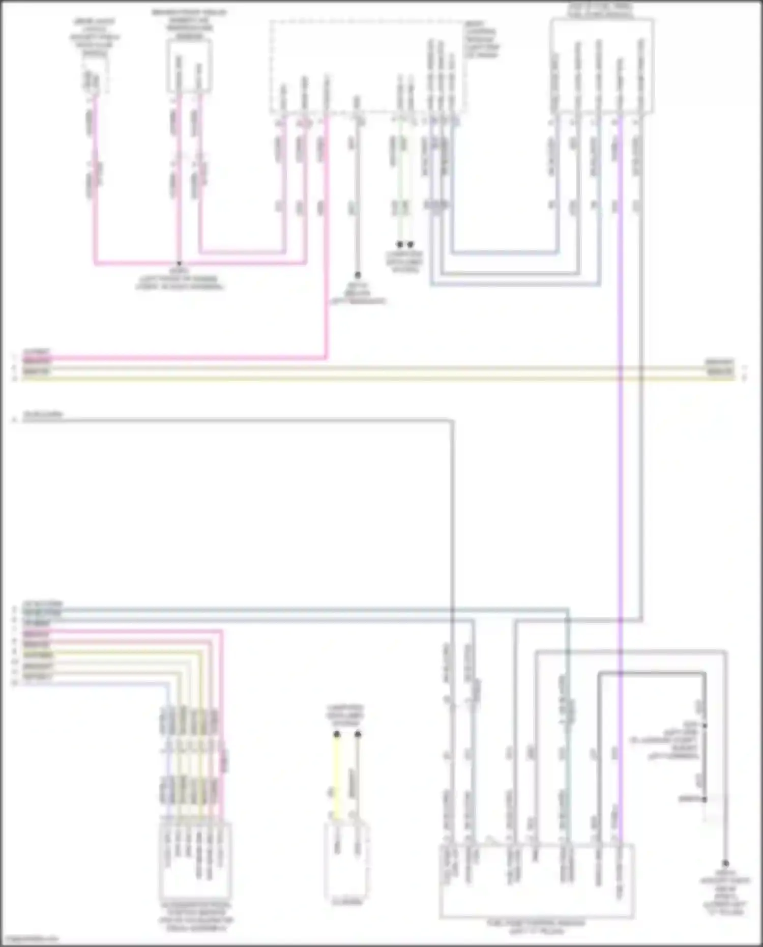 Wiring diagram accelerator pedal position sensor for Chrysler Pacifica RU facelift (2020-2024) (2 of 3)