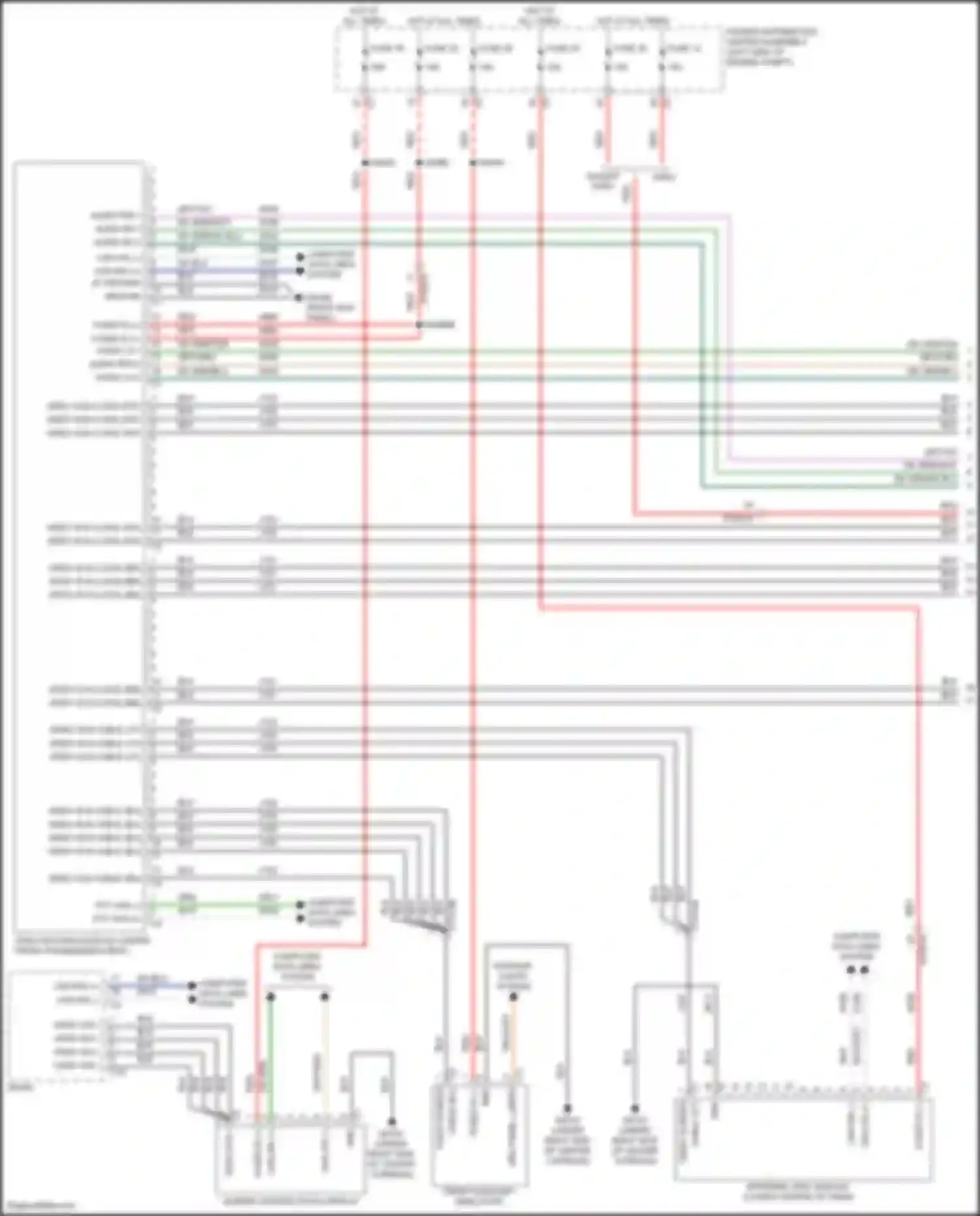 Wiring diagram audio rtn 2 for Chrysler Pacifica RU facelift (2020-2024) (1 of 2)