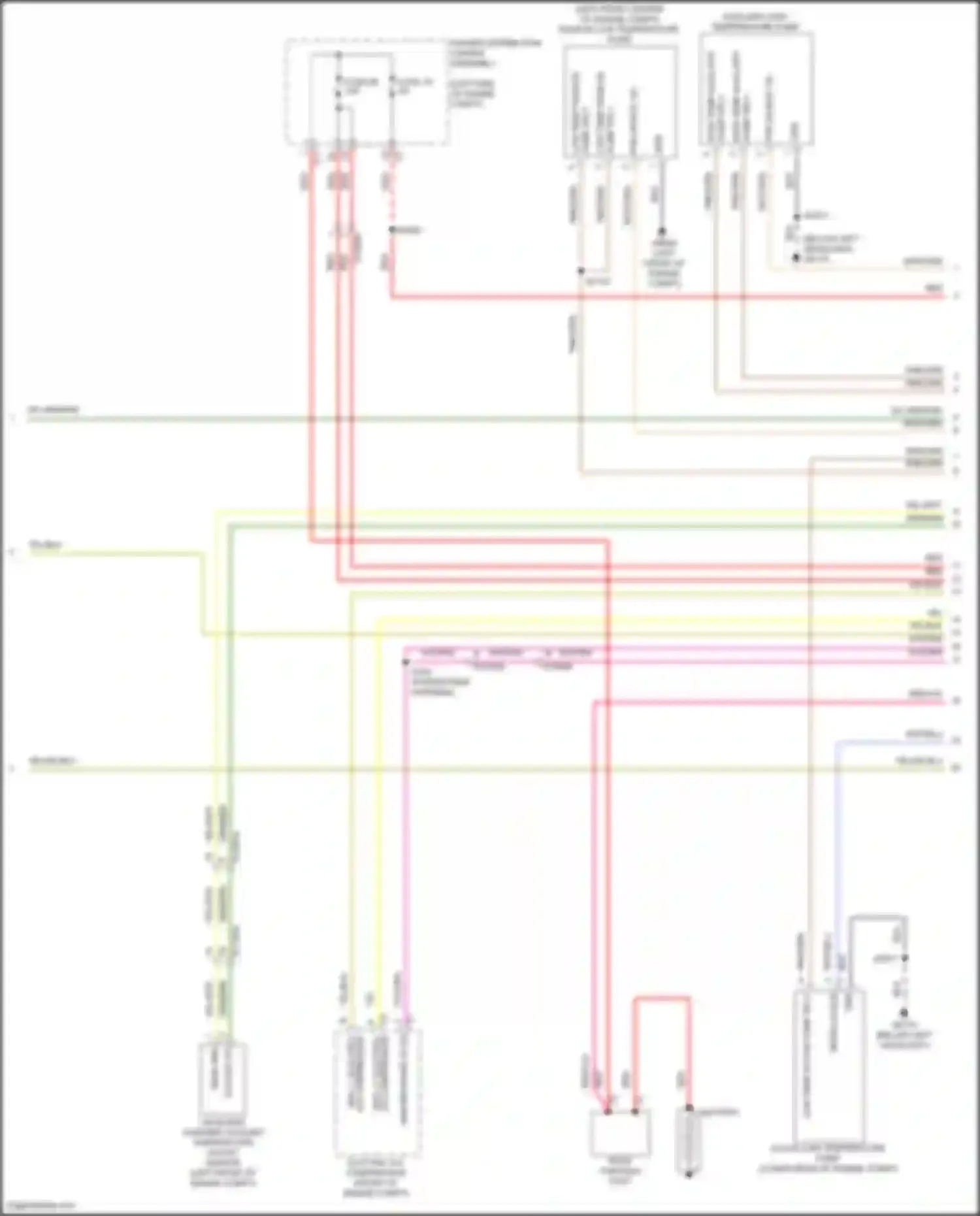 Wiring diagram auxiliary high temperature pump for Chrysler Pacifica RU facelift (2020-2024) (2 of 2)