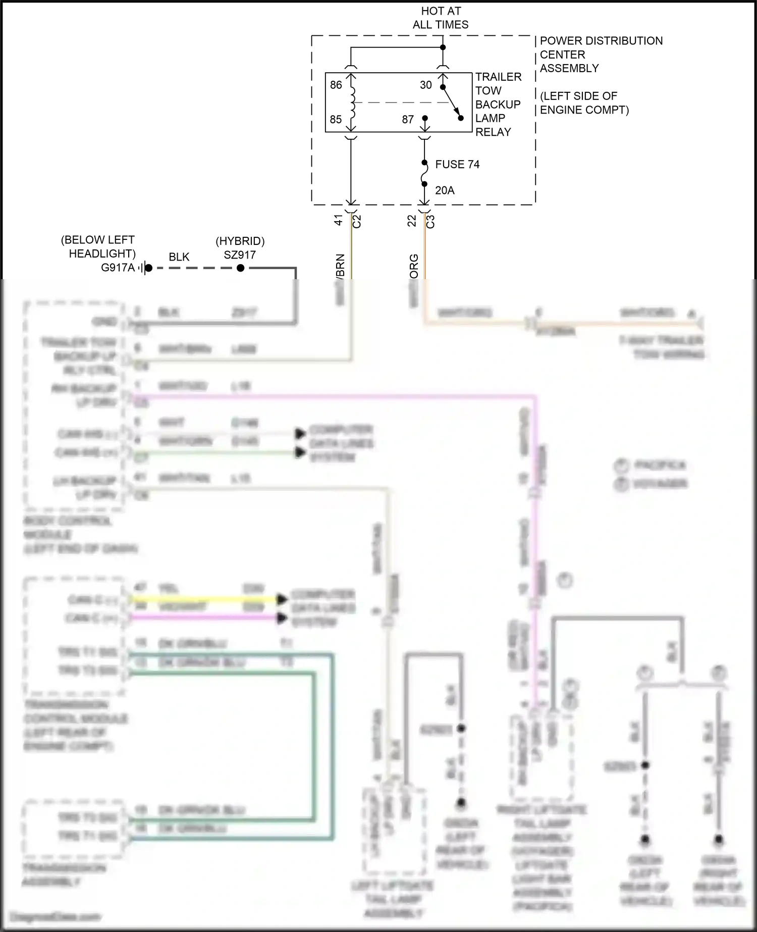 Chrysler Pacifica RU facelift (2020-2024) blk wiring diagram  (31 of 162)