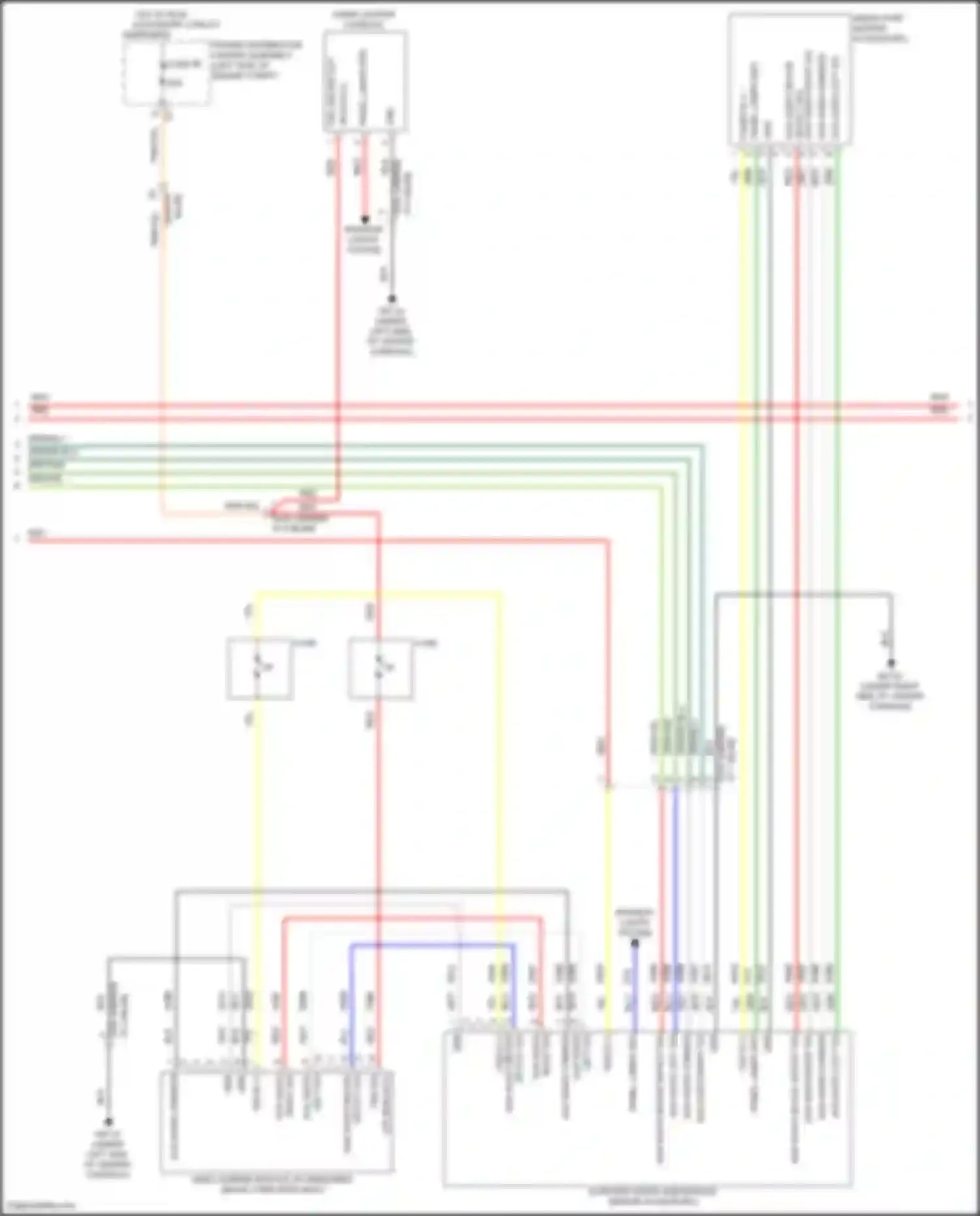 Wiring diagram cigar lighter console for Chrysler Pacifica RU facelift (2020-2024) (3 of 7)