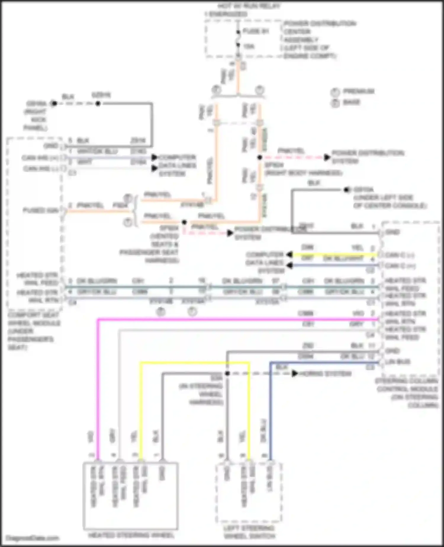 Wiring diagram computer data lines system for Chrysler Pacifica RU facelift (2020-2024) (37 of 105)