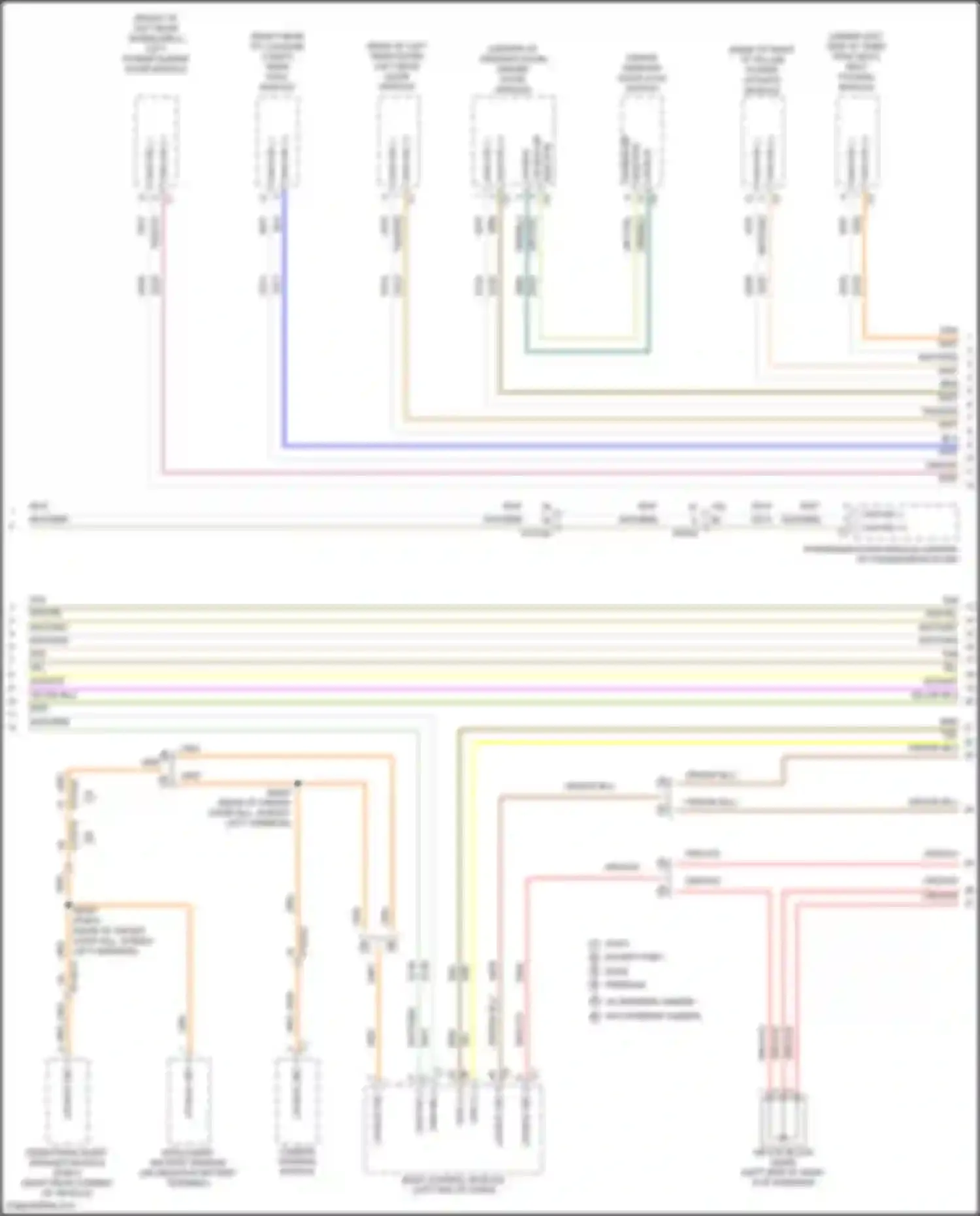 Wiring diagram driver door module for Chrysler Pacifica RU facelift (2020-2024) (2 of 6)