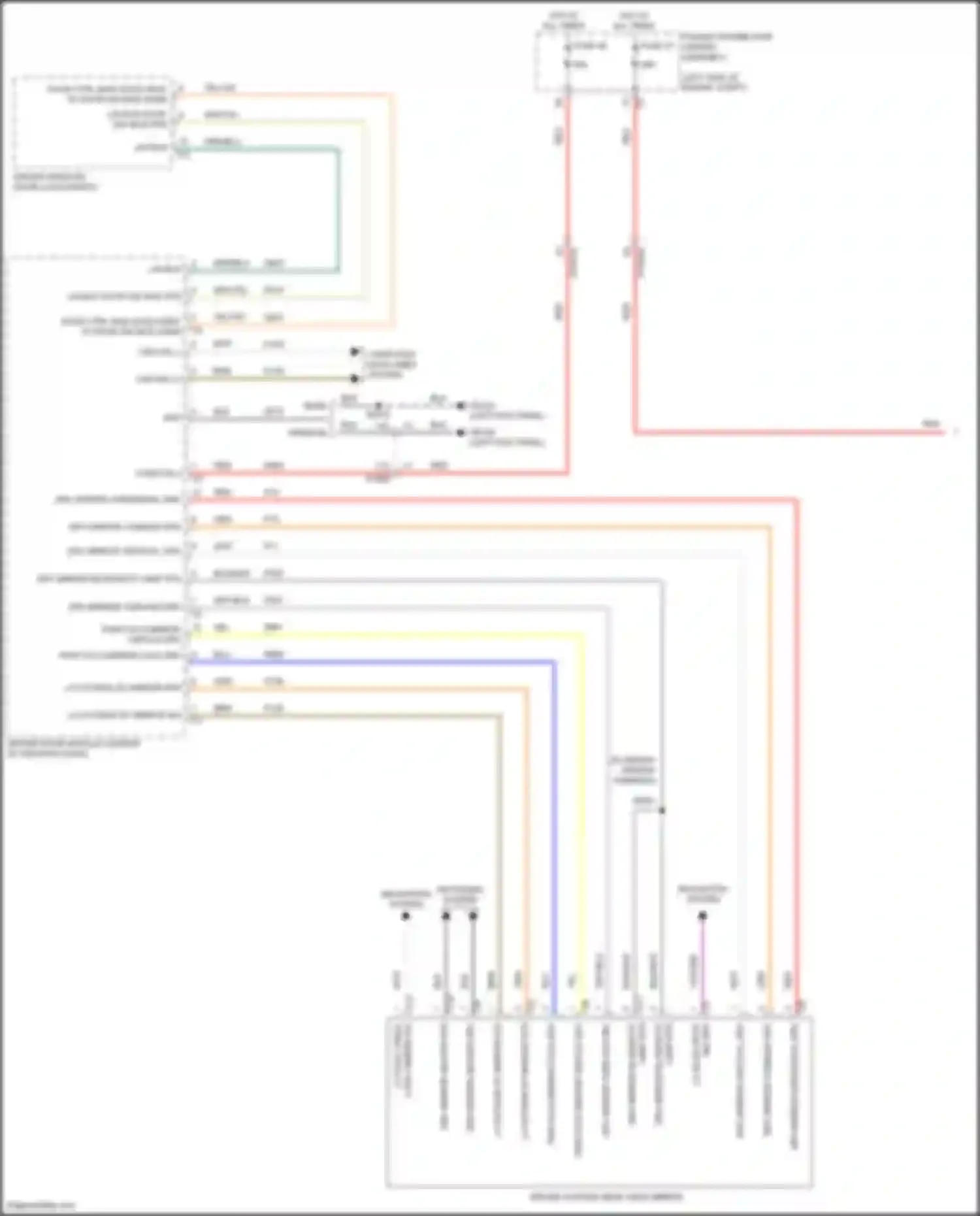 Wiring diagram drv mirror common drv for Chrysler Pacifica RU facelift (2020-2024) (2 of 2)