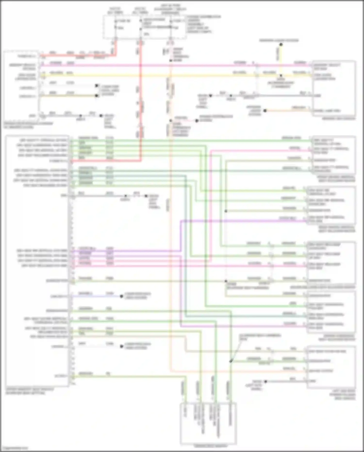 Wiring diagram drv seat stow sw sig for Chrysler Pacifica RU facelift (2020-2024) (1 of 1)